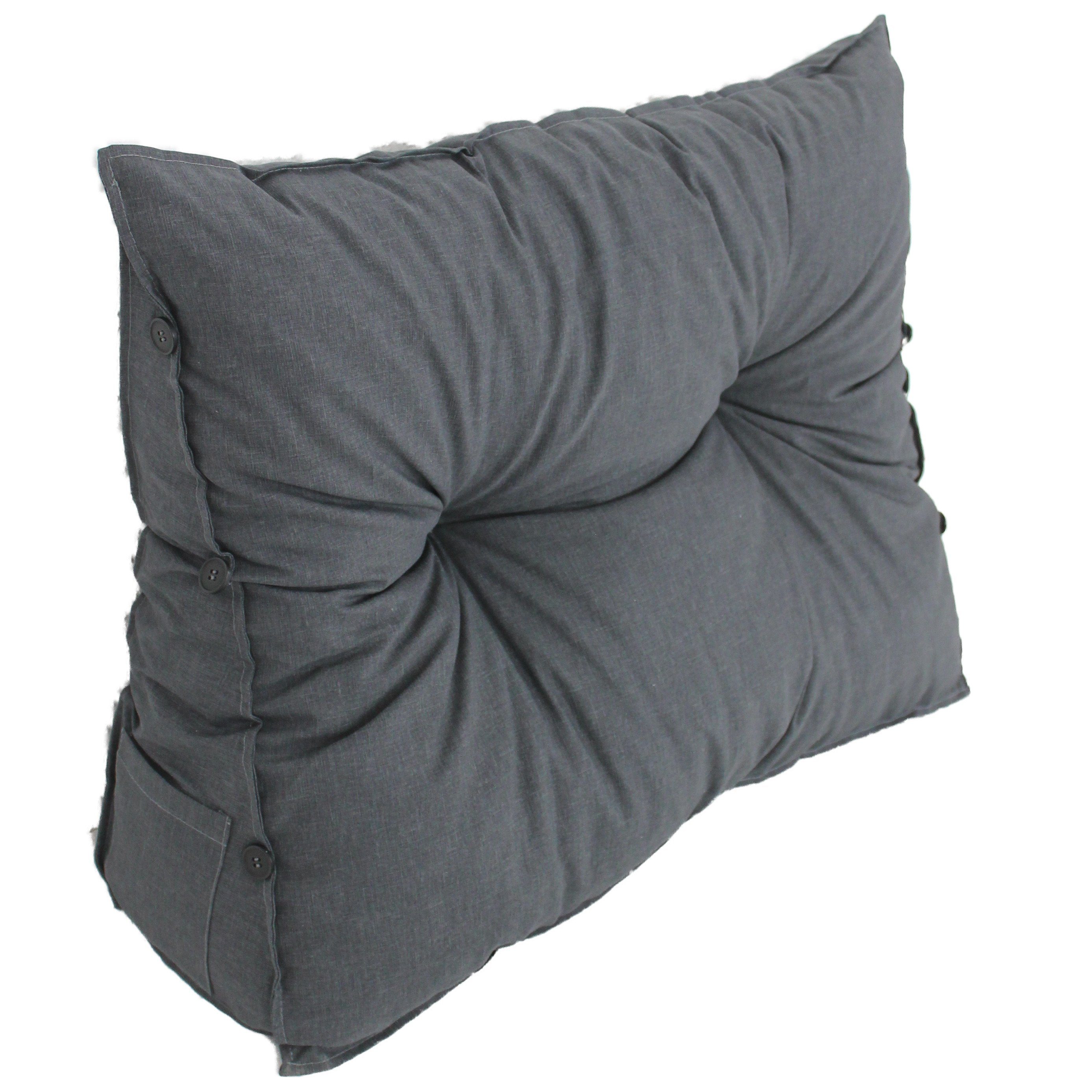 Home Feeling Polsterauflage Palettenkissen Rückenkissen Keilkissen