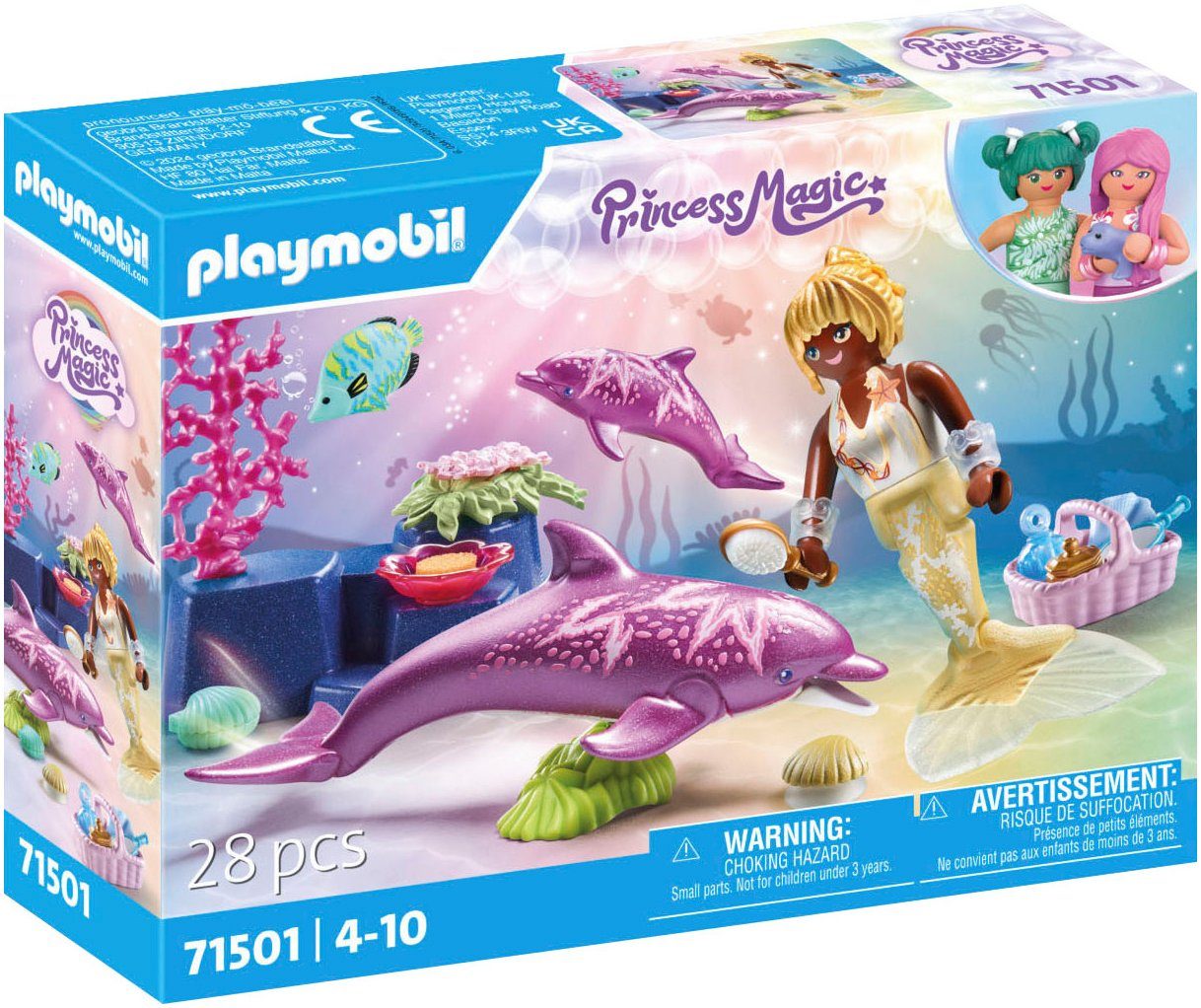 Playmobil® Meerjungfrau mit Delfinen (71501), Princess