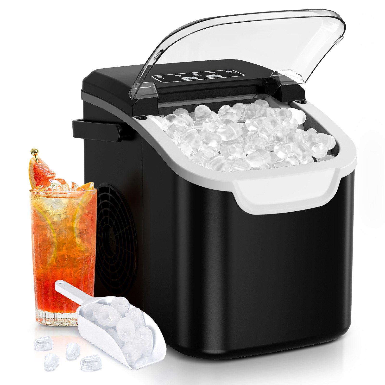 LEENON Eiswürfelmaschine Tragbarer Eiswürfelmaschine,Macht 9 Eiswürfel