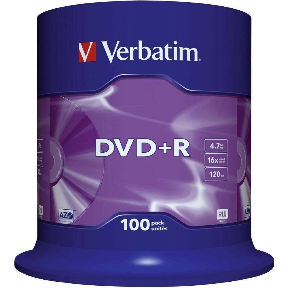 Verbatim DVD-Rohling DVD+R 4.7 GB 16x