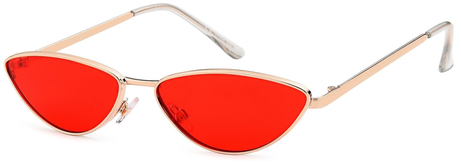 styleBREAKER Sonnenbrille Schmale Cateye Sonnenbrille mit