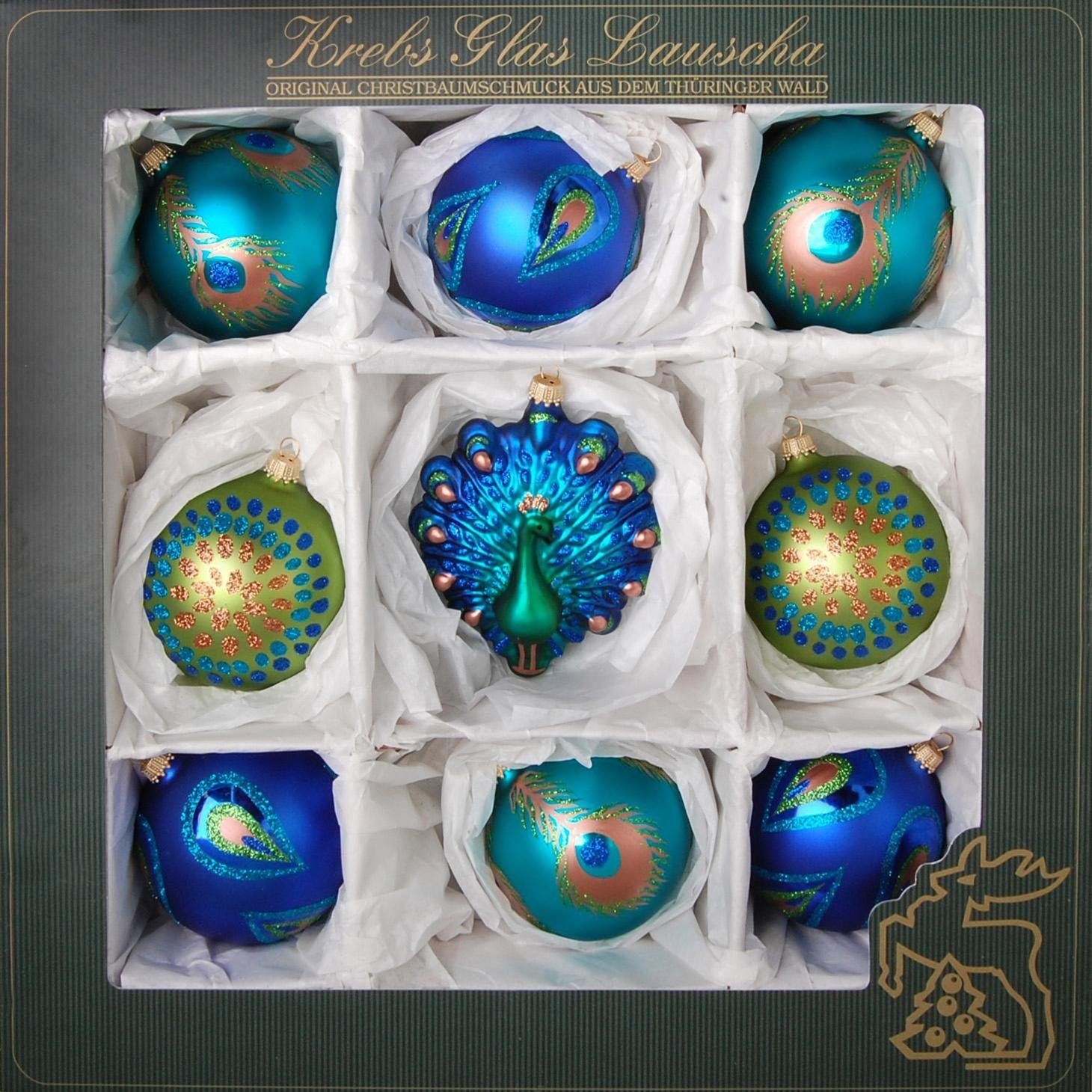 Krebs Glas Lauscha Weihnachtsbaumkugel Elegante Weihnacht,