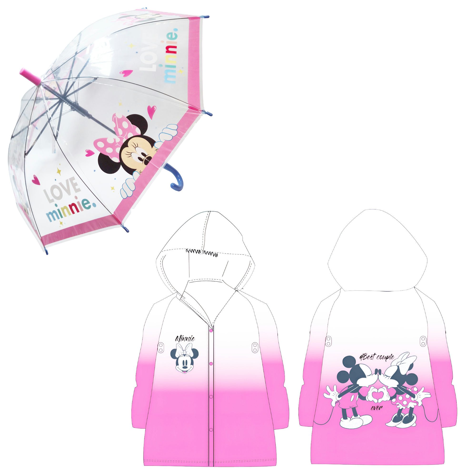 Disney Regenponcho Disney Minnie Maus Kinder