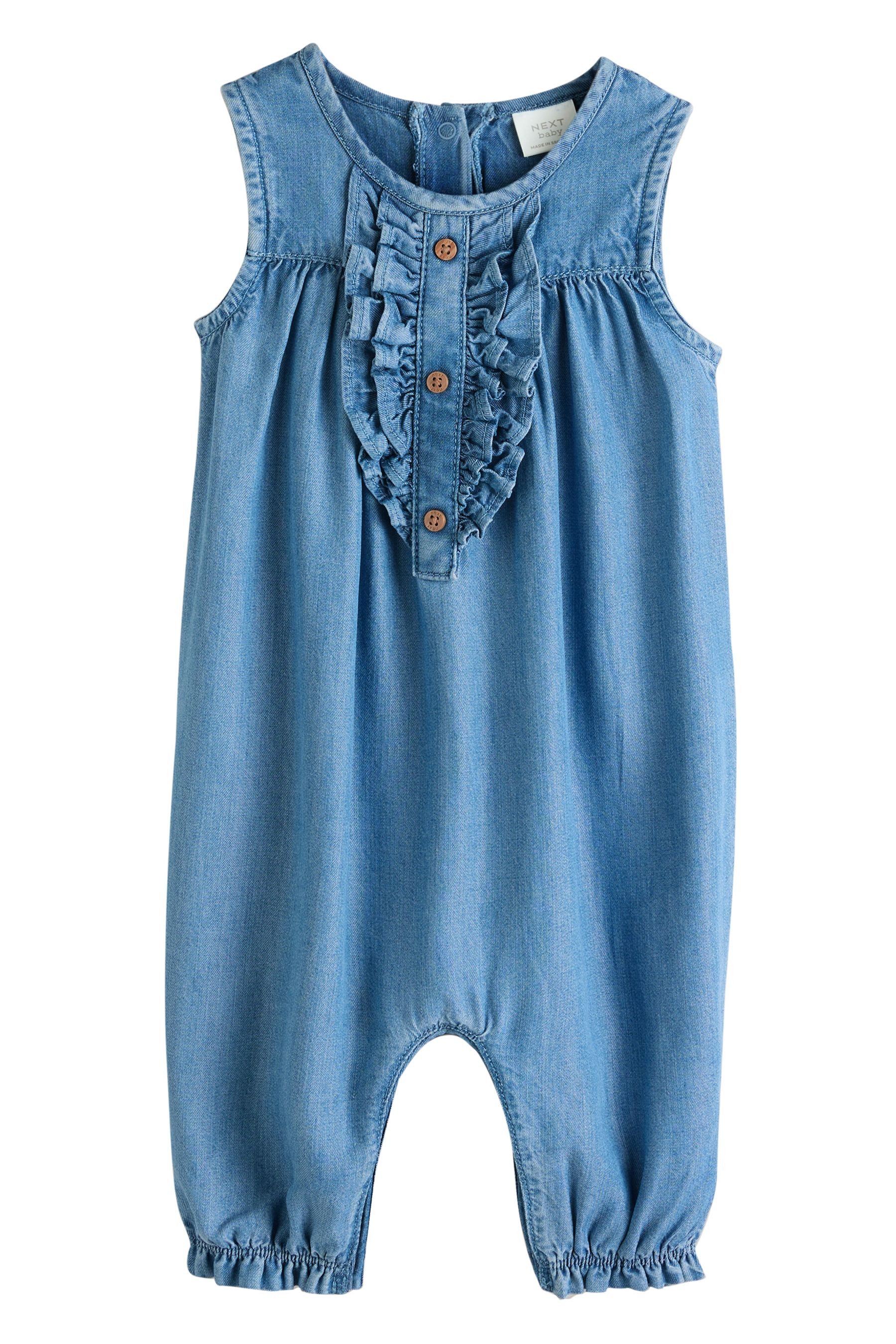 Next Strampler Baby-Strampler mit Rüschenbesatz (1-tlg)