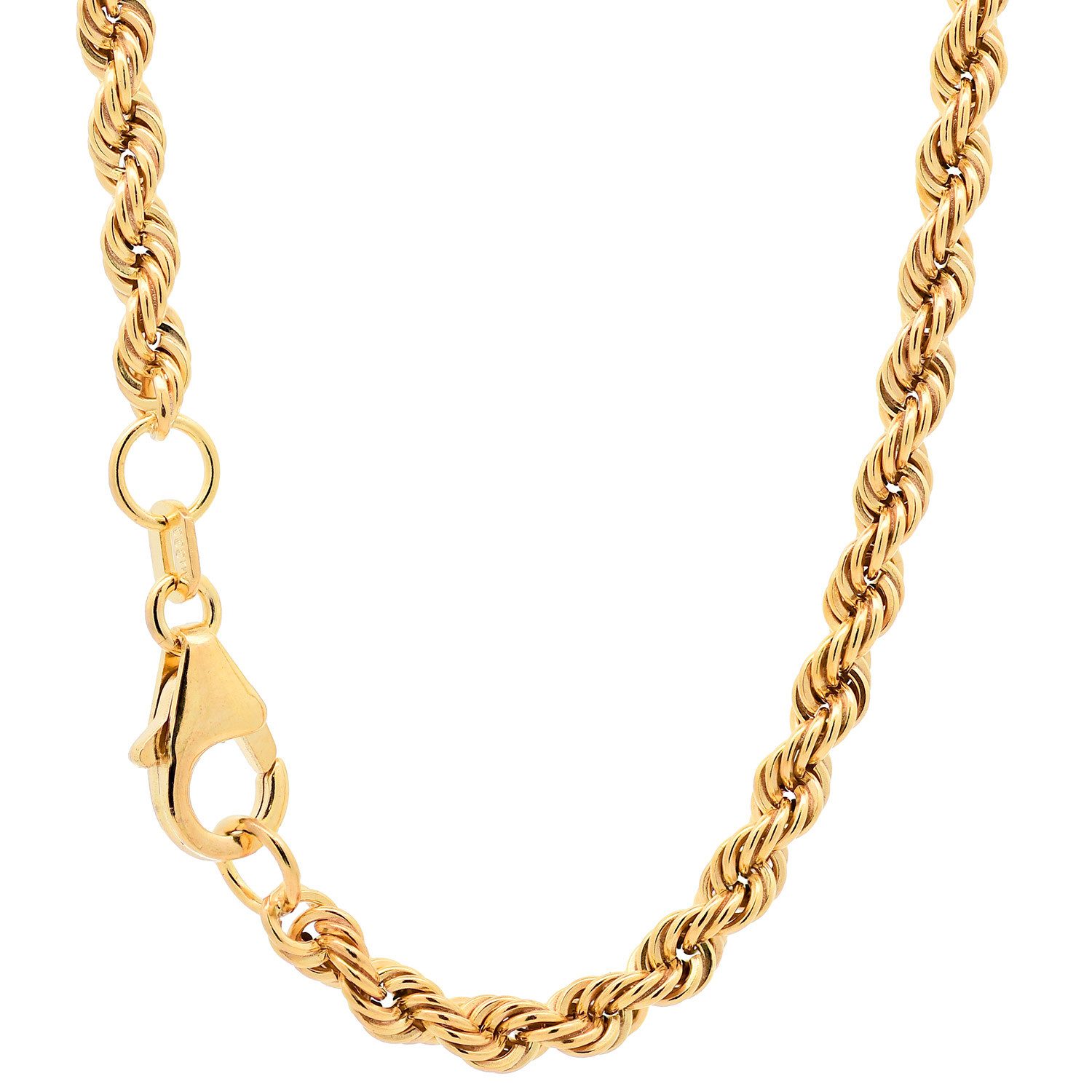 HOPLO Goldkette Goldkette Kordelkette Länge 19