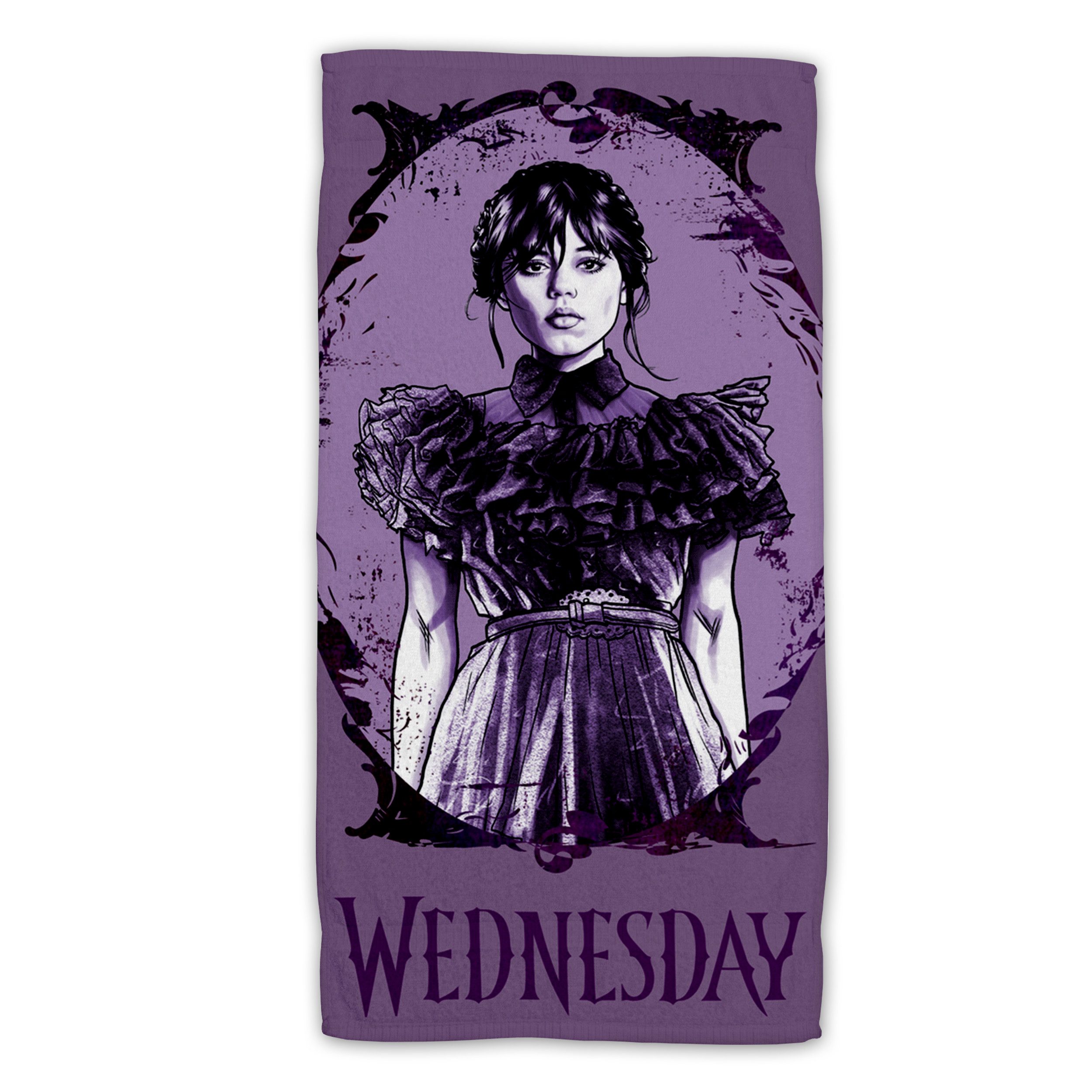 Jerry Fabrics Strandtuch Wednesday Purple Frottee