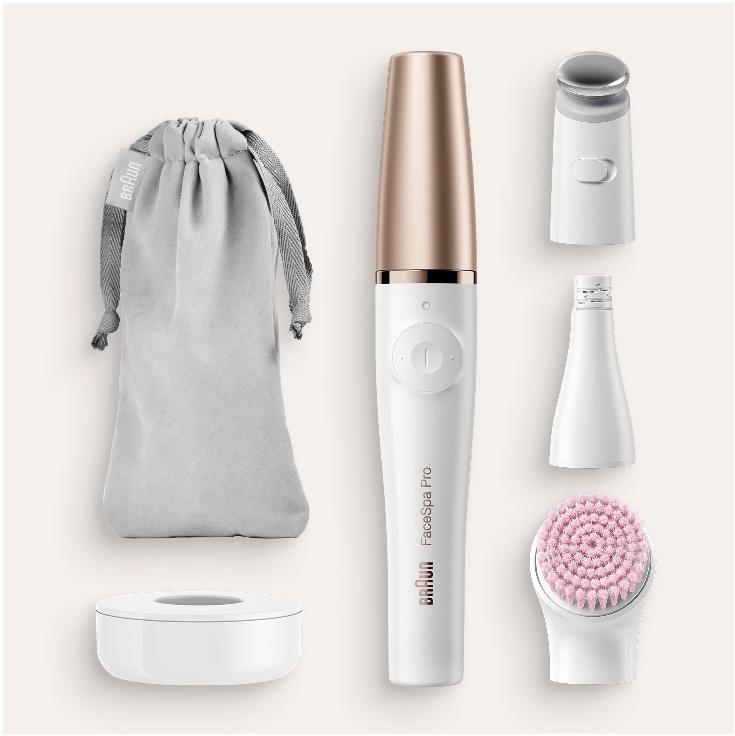 Braun Epilierer FaceSpa Pro 912, Aufsätze: