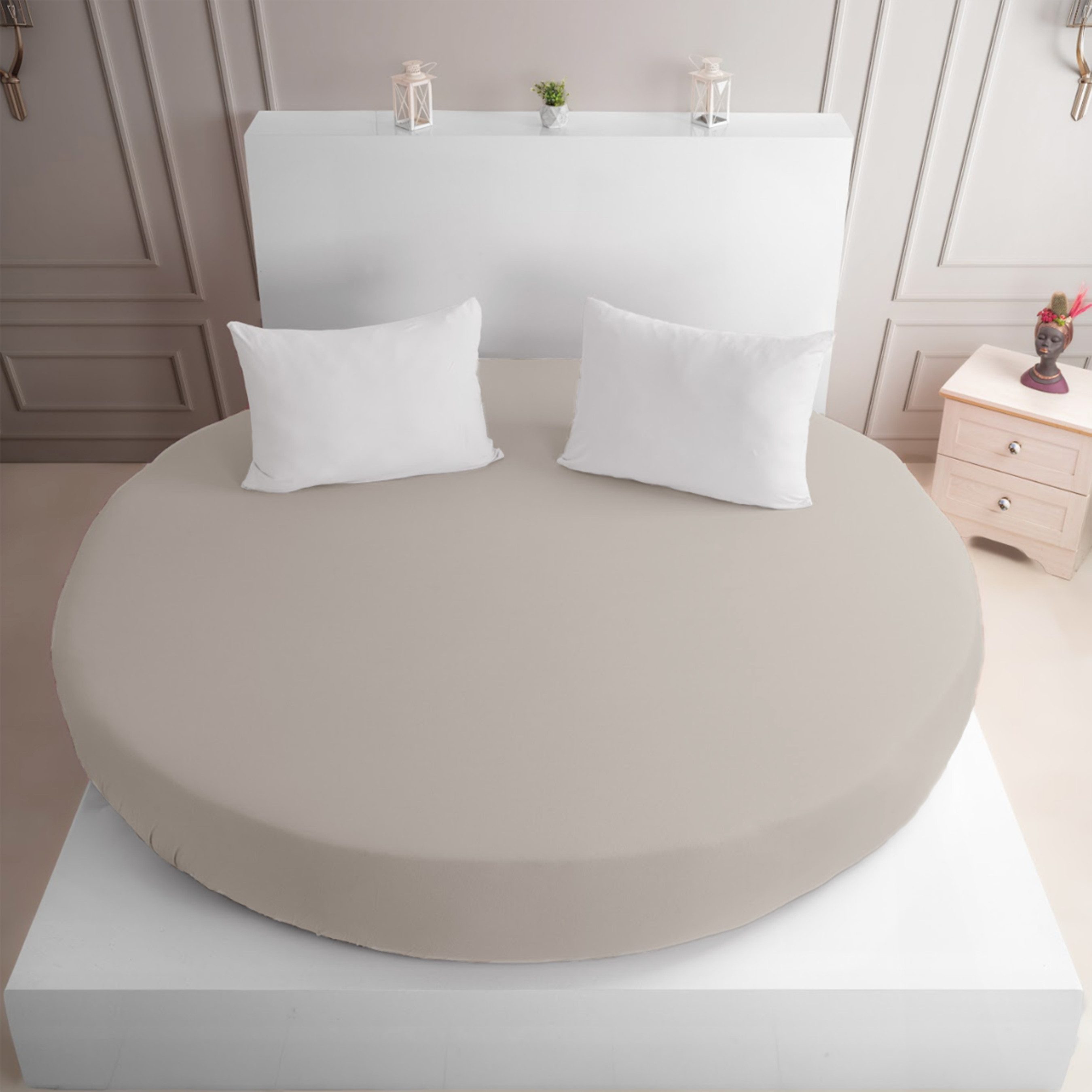 Strauss Home Spannbettlaken Premium RUND 220x220