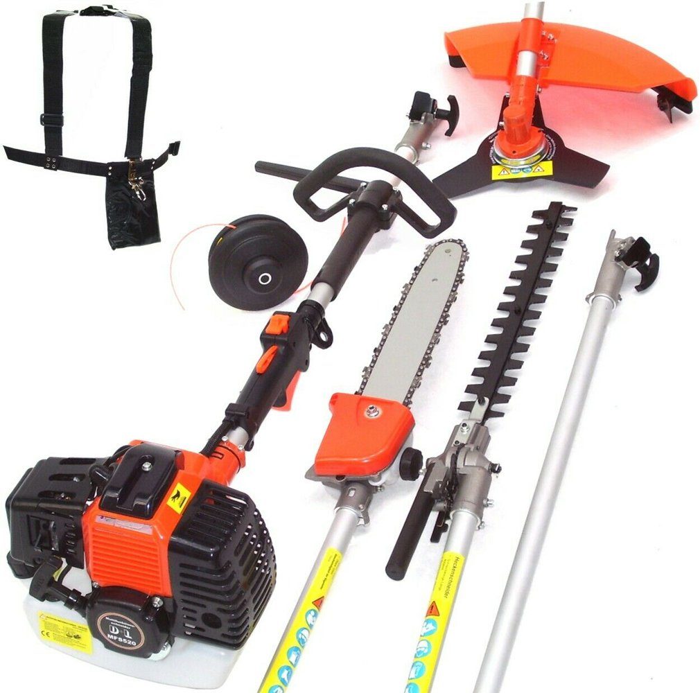 Apex Benzin-Heckenschere Benzin Motorsense Multitool 5in1