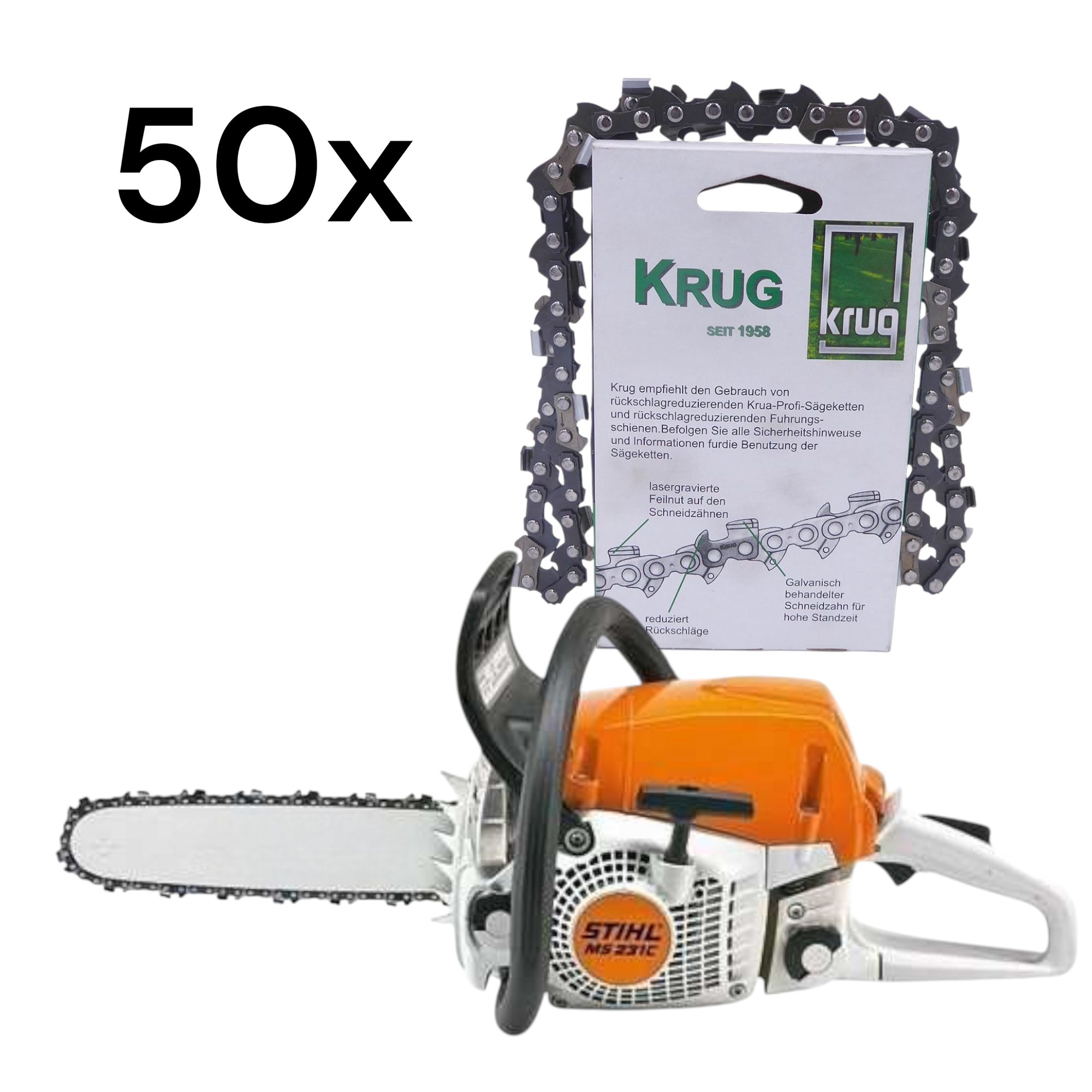 STIHL Benzin-Kettensäge Stihl MS 231 Motorsäge