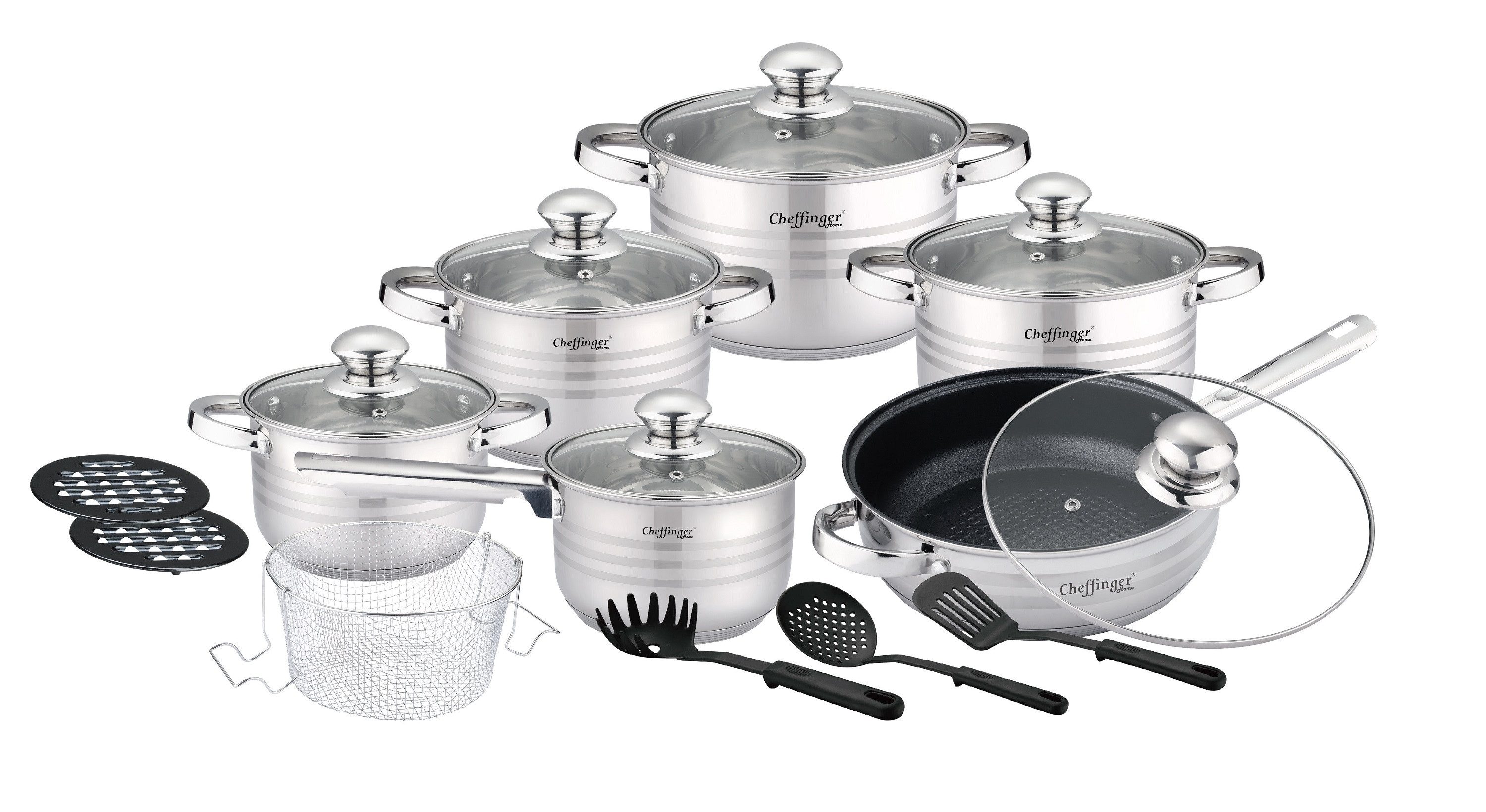 Cheffinger Topf-Set Cheffinger Kochtopf Pfannen Topfset