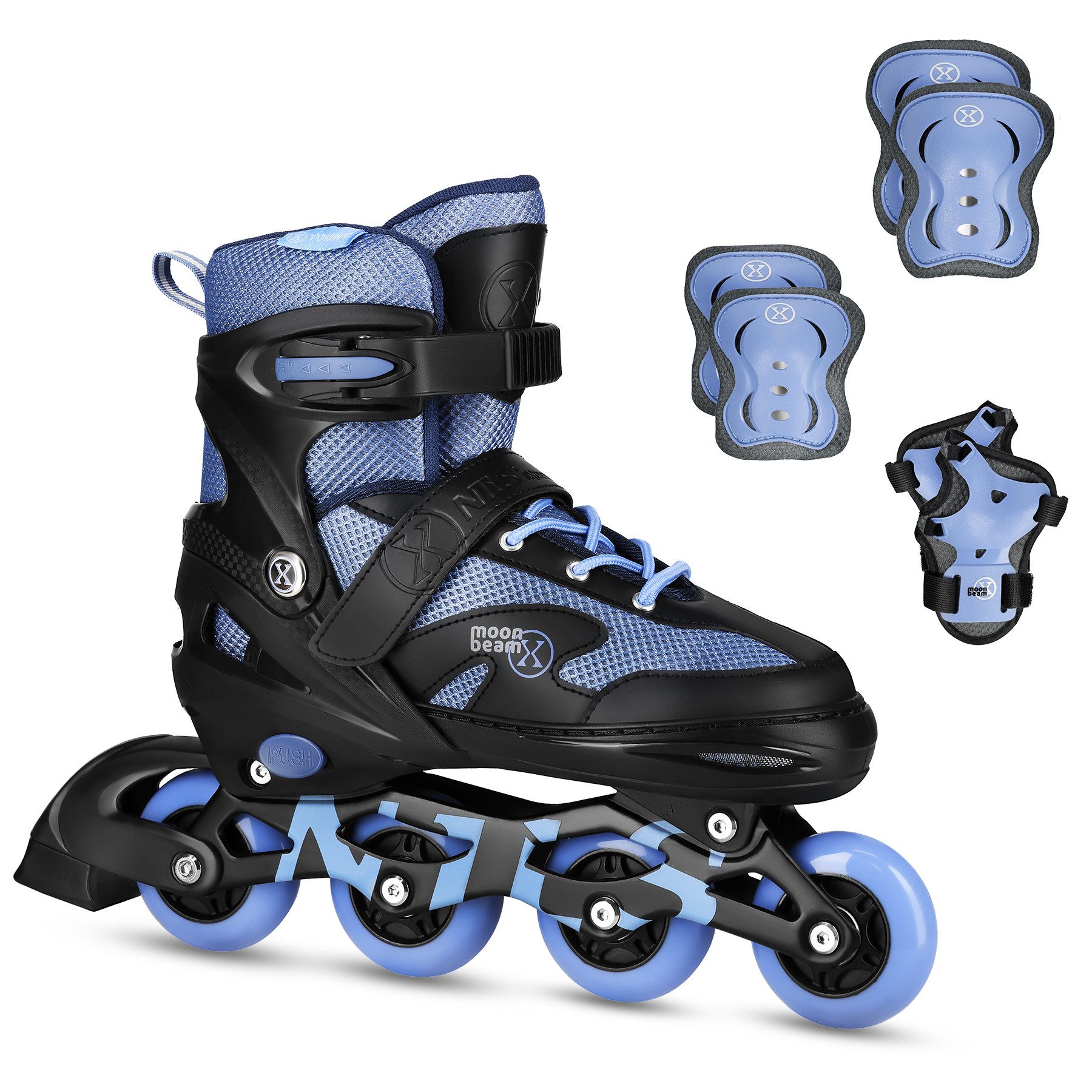 NILS EXTREME Inlineskates Inliner Moonbeam Blau