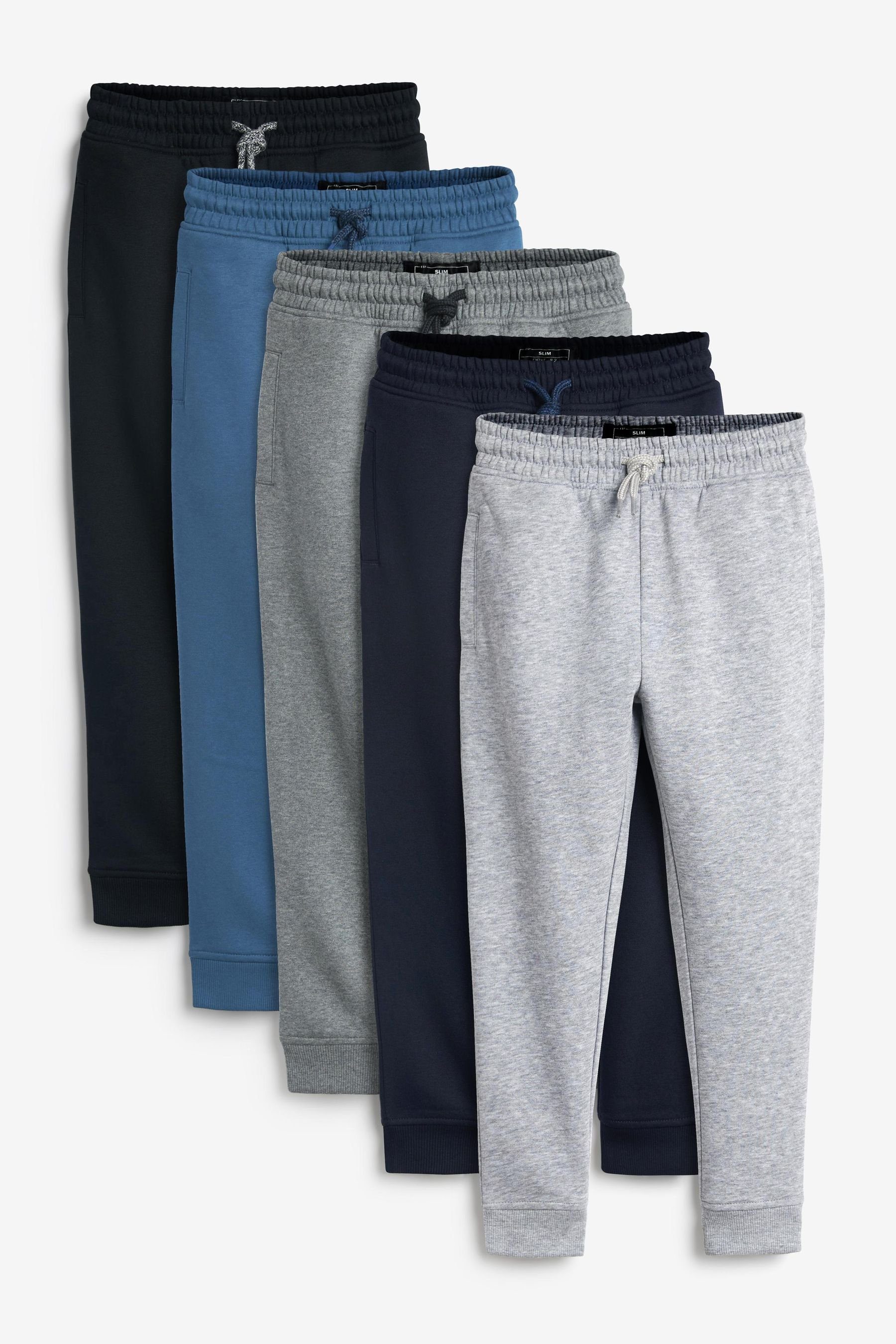 Next Jogginghose Slim-Fit-Jogginghose (3-16 Jahre), 5er-Pack
