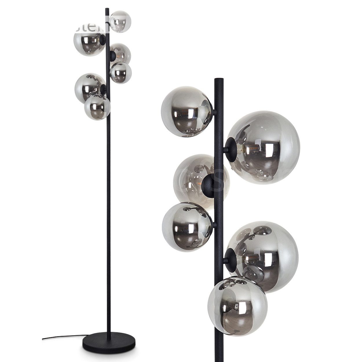 hofstein Stehlampe »Isorella« Stehlampe aus Metall/Glas