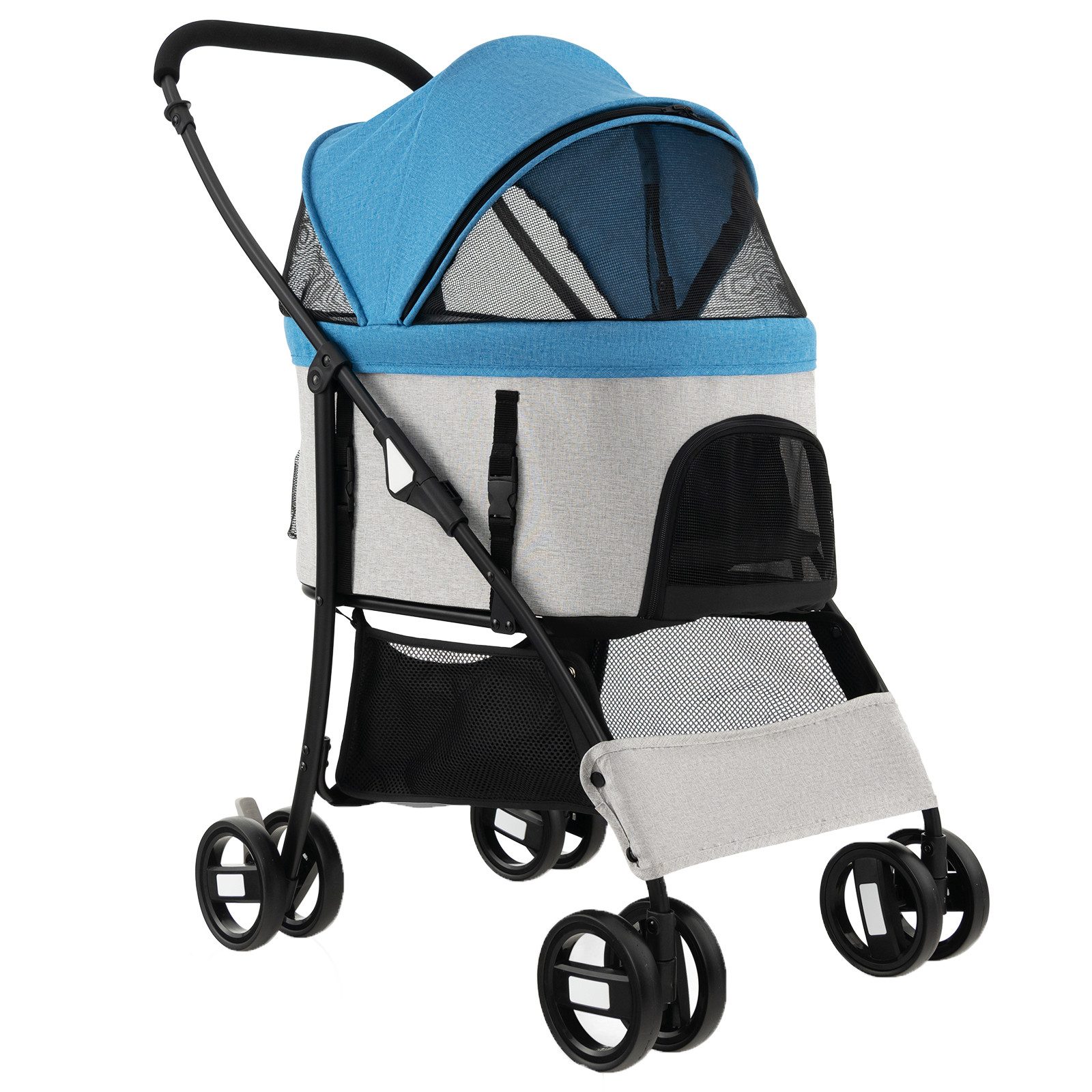KOMFOTTEU Hundebuggy, 3 in 1 Hundewagen