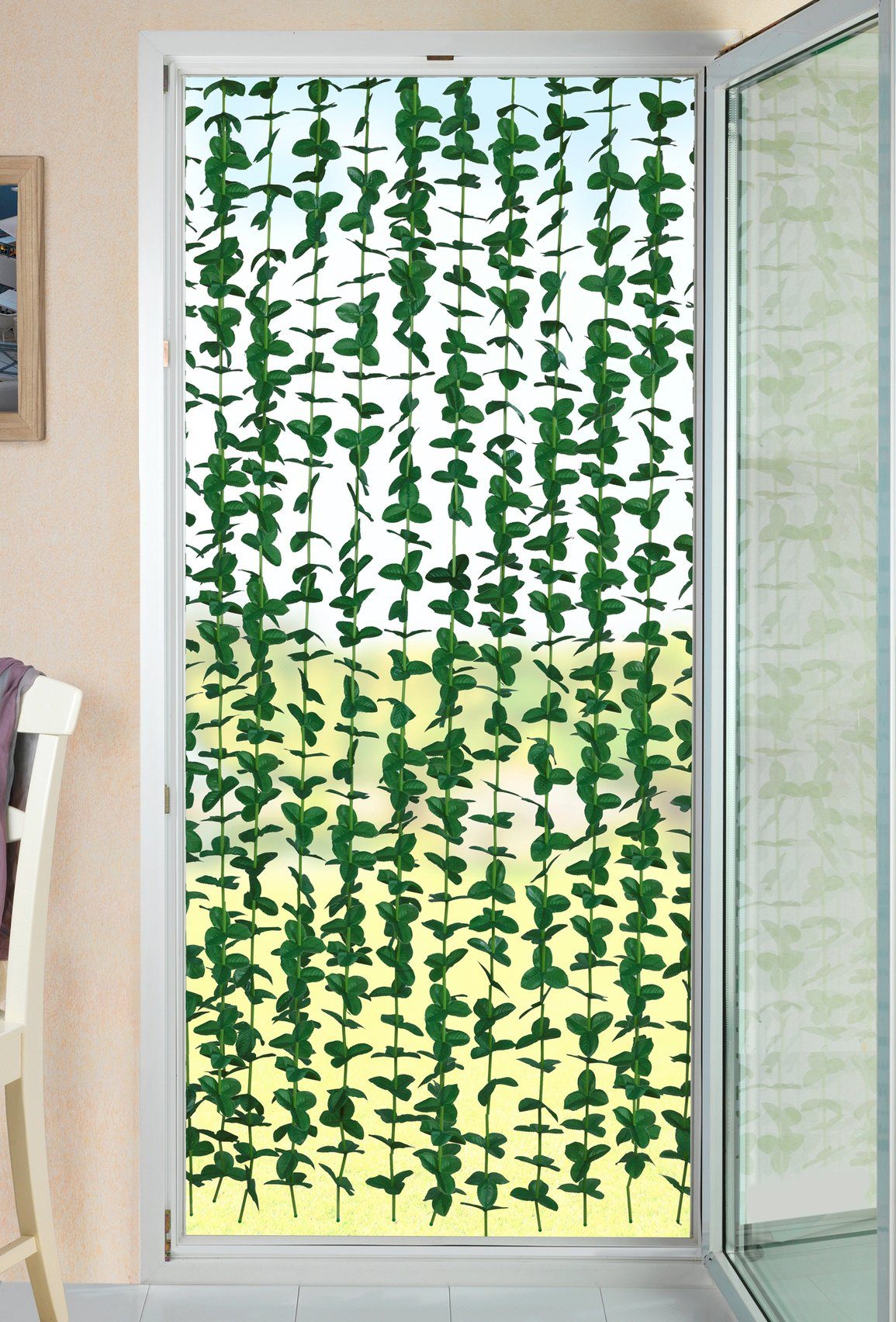WENKO Türvorhang, Klettband (1 St), halbtransparent,