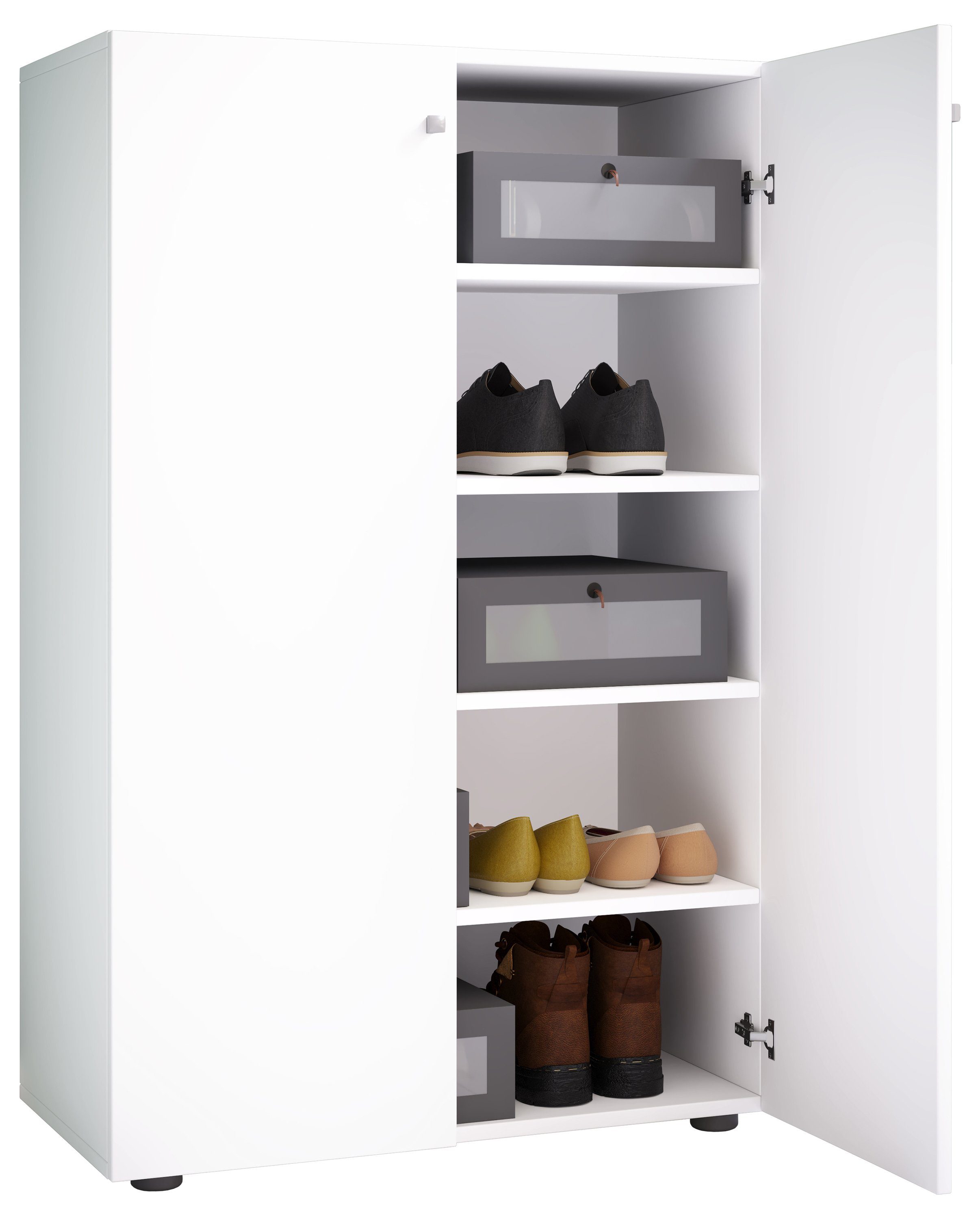 VCM Schuhschrank XL Holz Großer Schuhschrank