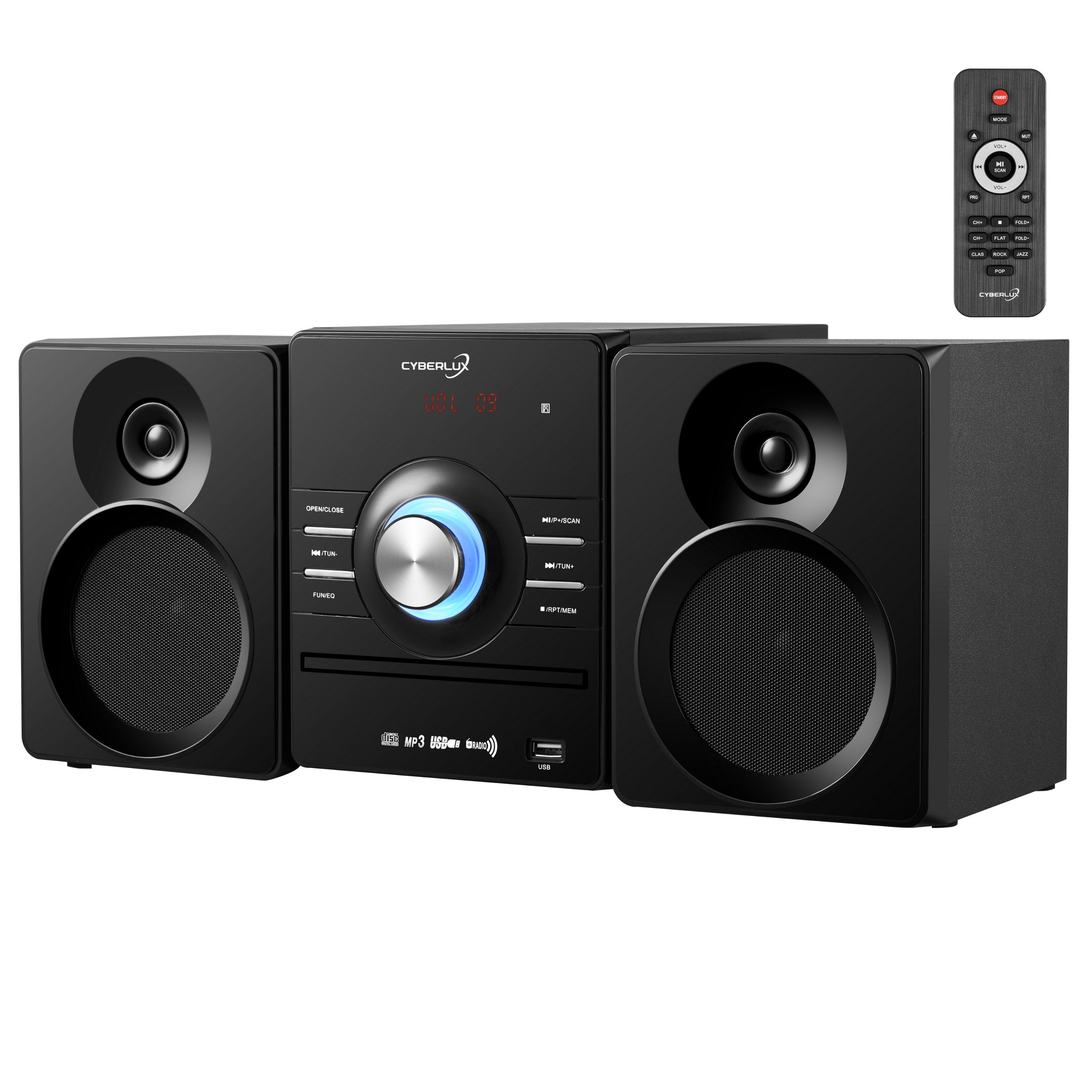 Cyberlux CL-3121 Stereoanlage (FM, Fernbedienung, Bluetooth,