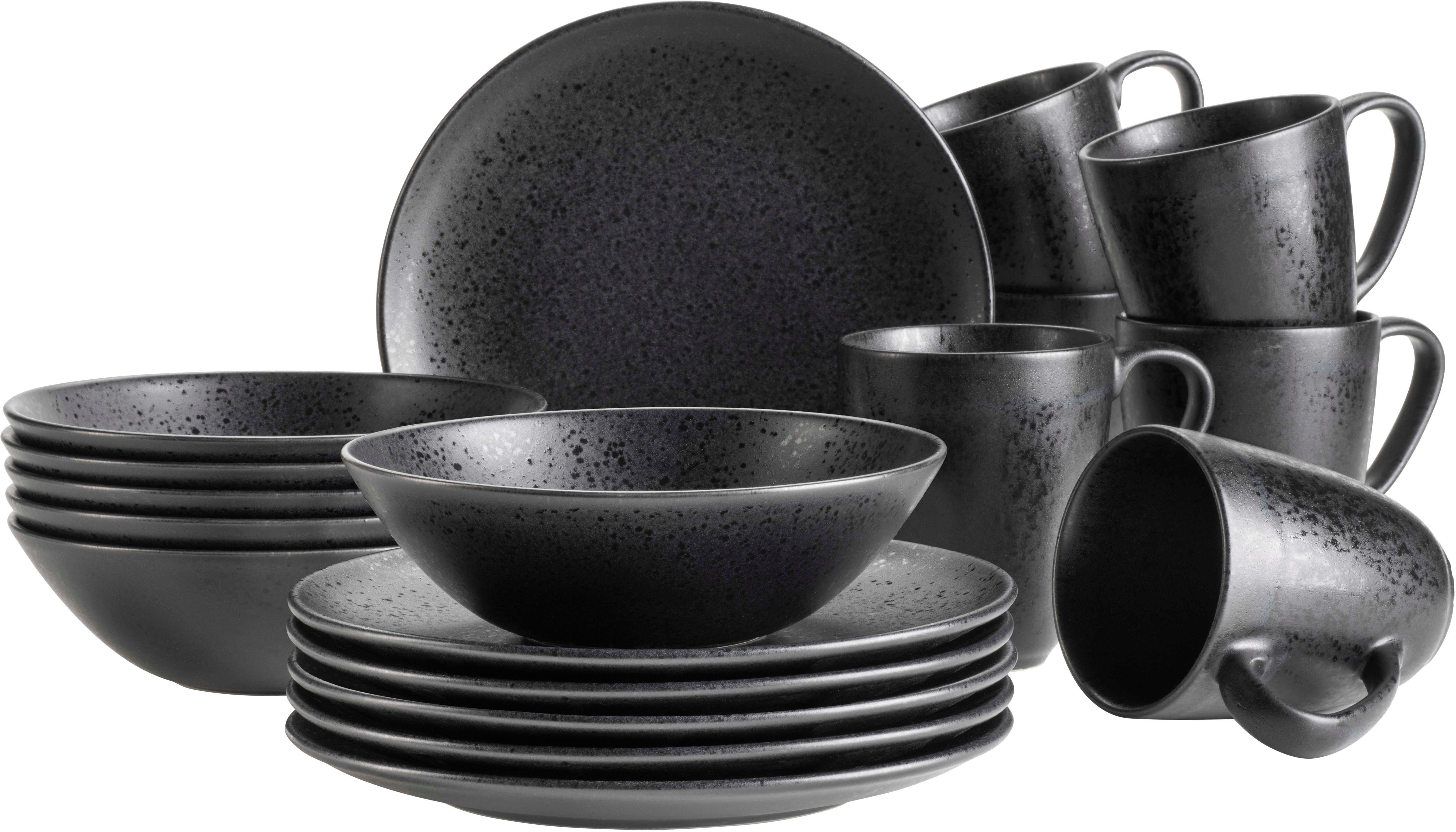 MÄSER Frühstücks-Geschirrset ESSENTIAL, Frühstücks Set, Steinzeug