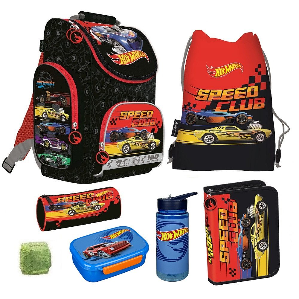 Familando Schulranzen Hot Wheels Schultasche 1.