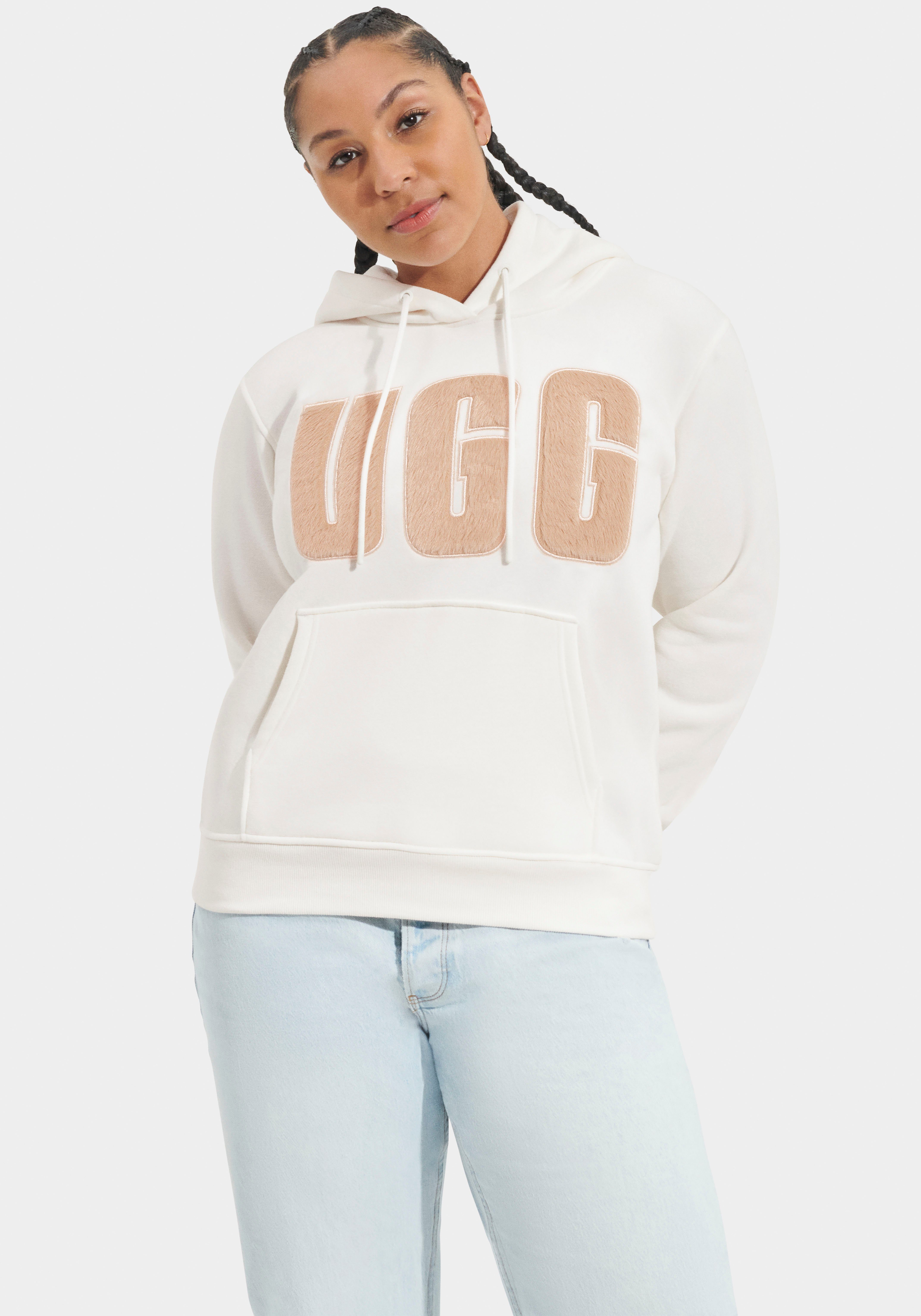 UGG Kapuzensweatshirt Rey UGGfluff Logo Hoodie