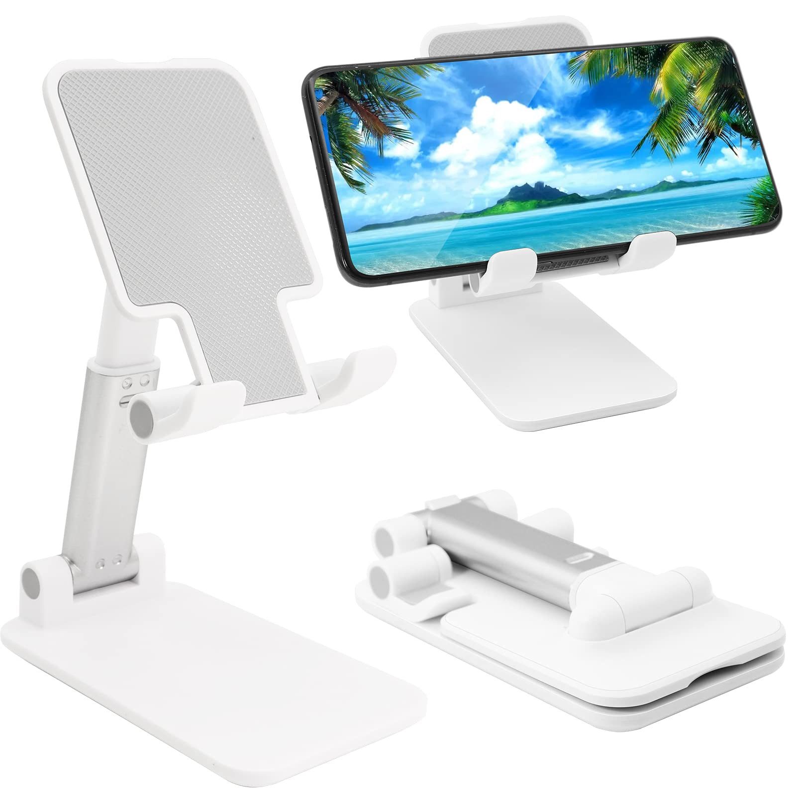 ZEUOPQ Handy-Halterung Handy-Ständer klappbarer Desktop-Telefonständer winkelhöhenverstellbar,