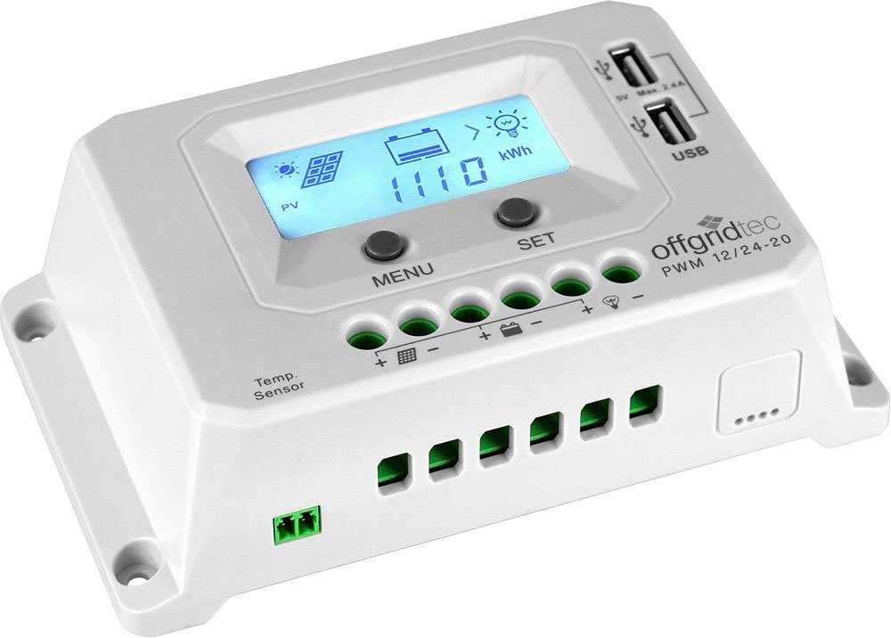 offgridtec Solarladeregler PWM Pro Laderegler 12V/24V