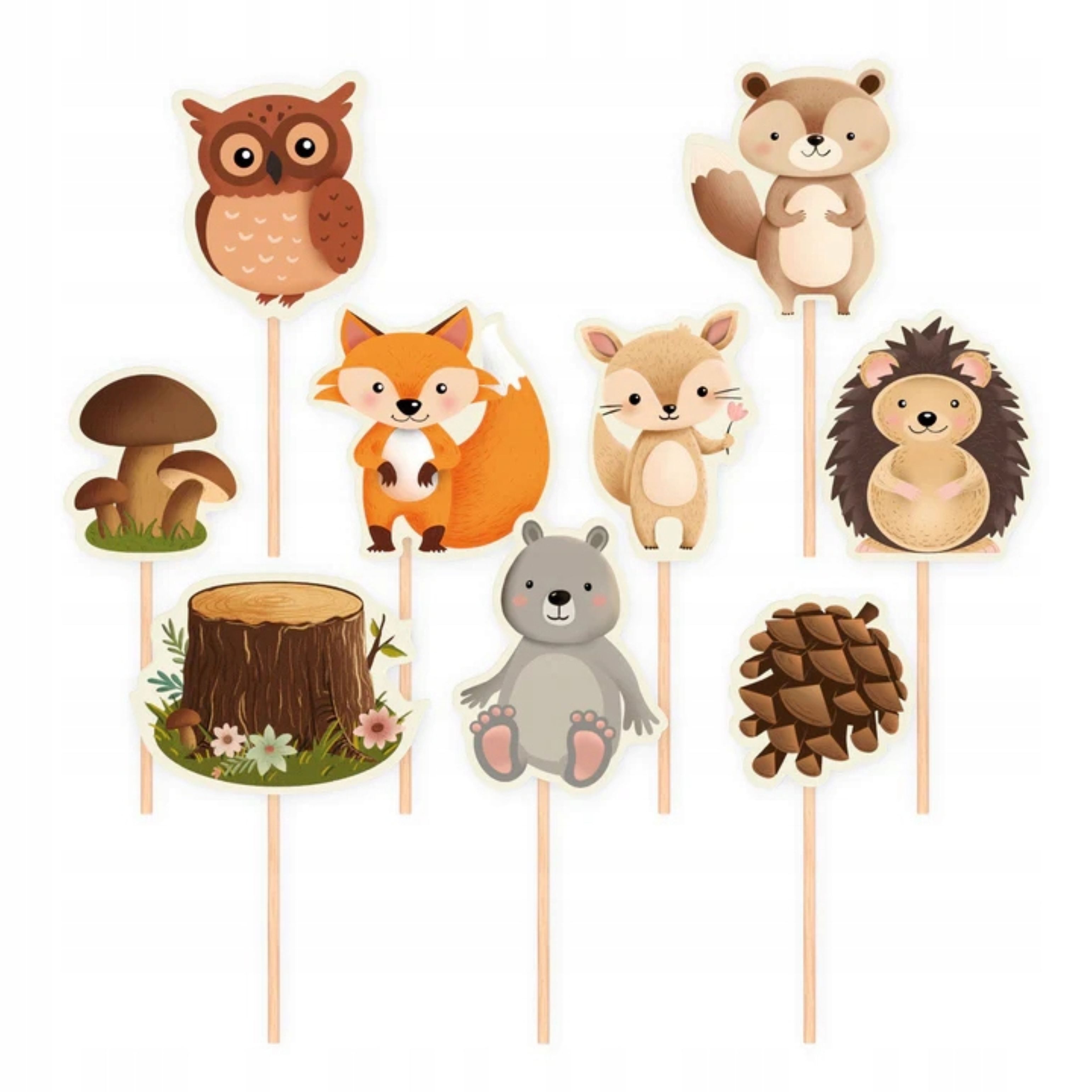 PartyPal, Topper Waldkuchen- und Cupcake-Topper -