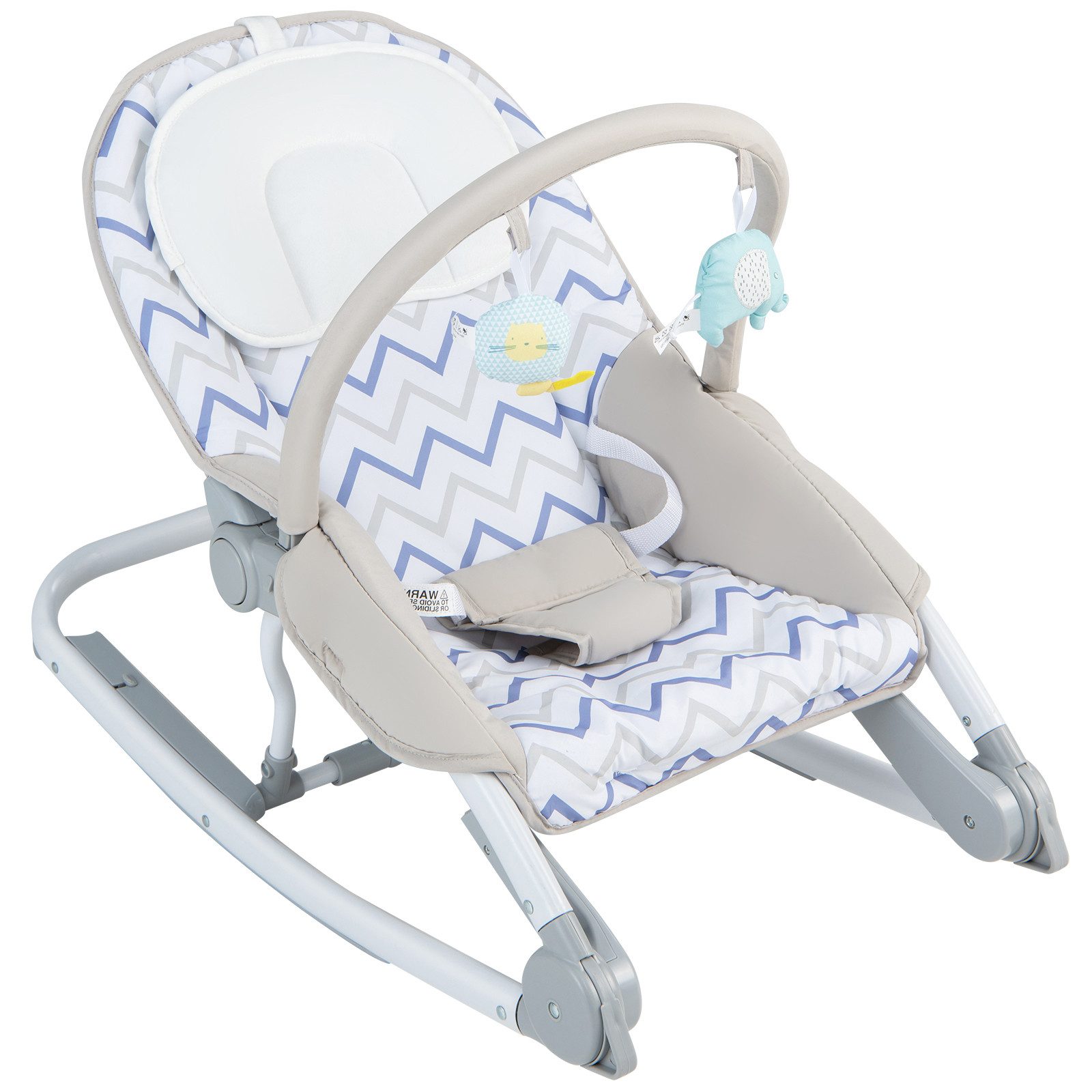 KOMFOTTEU Babywippe, 2 in 1 Babyschaukel,