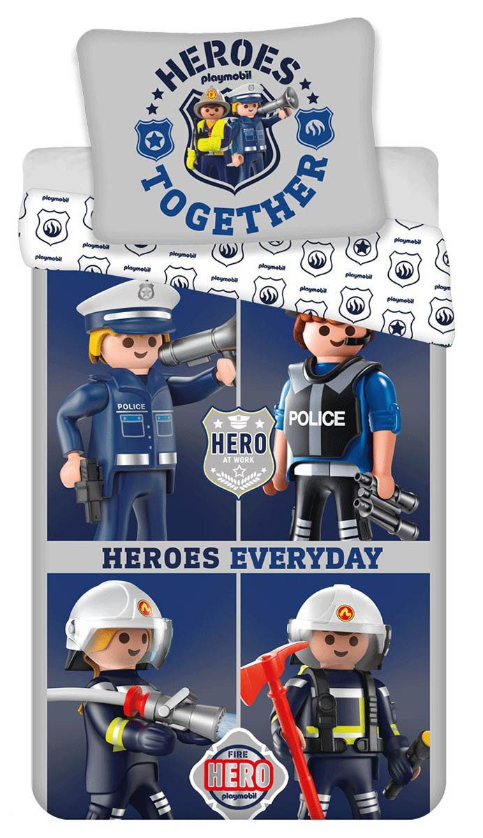 Playmobil® Kinderbettwäsche Playmobil, Renforcé, 2 teilig