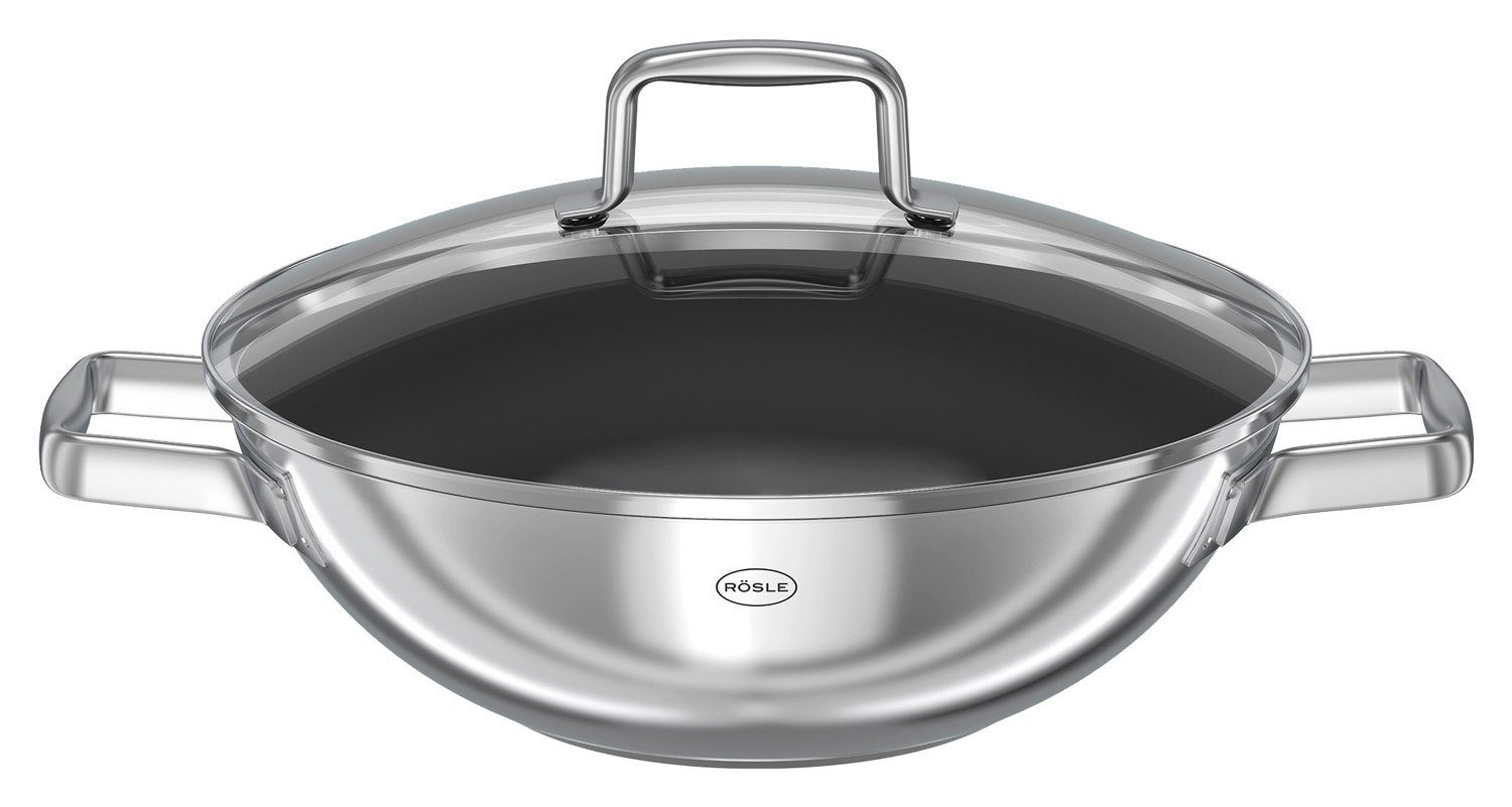RÖSLE Wok MOMENTS, Antihaftbeschichtung, mit Deckel,