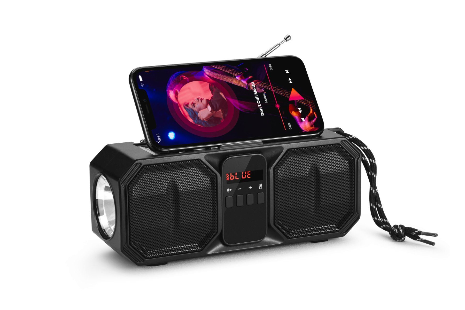 Denver BTG-158 Solar Bluetooth-Lautsprecher (Bluetooth, 8