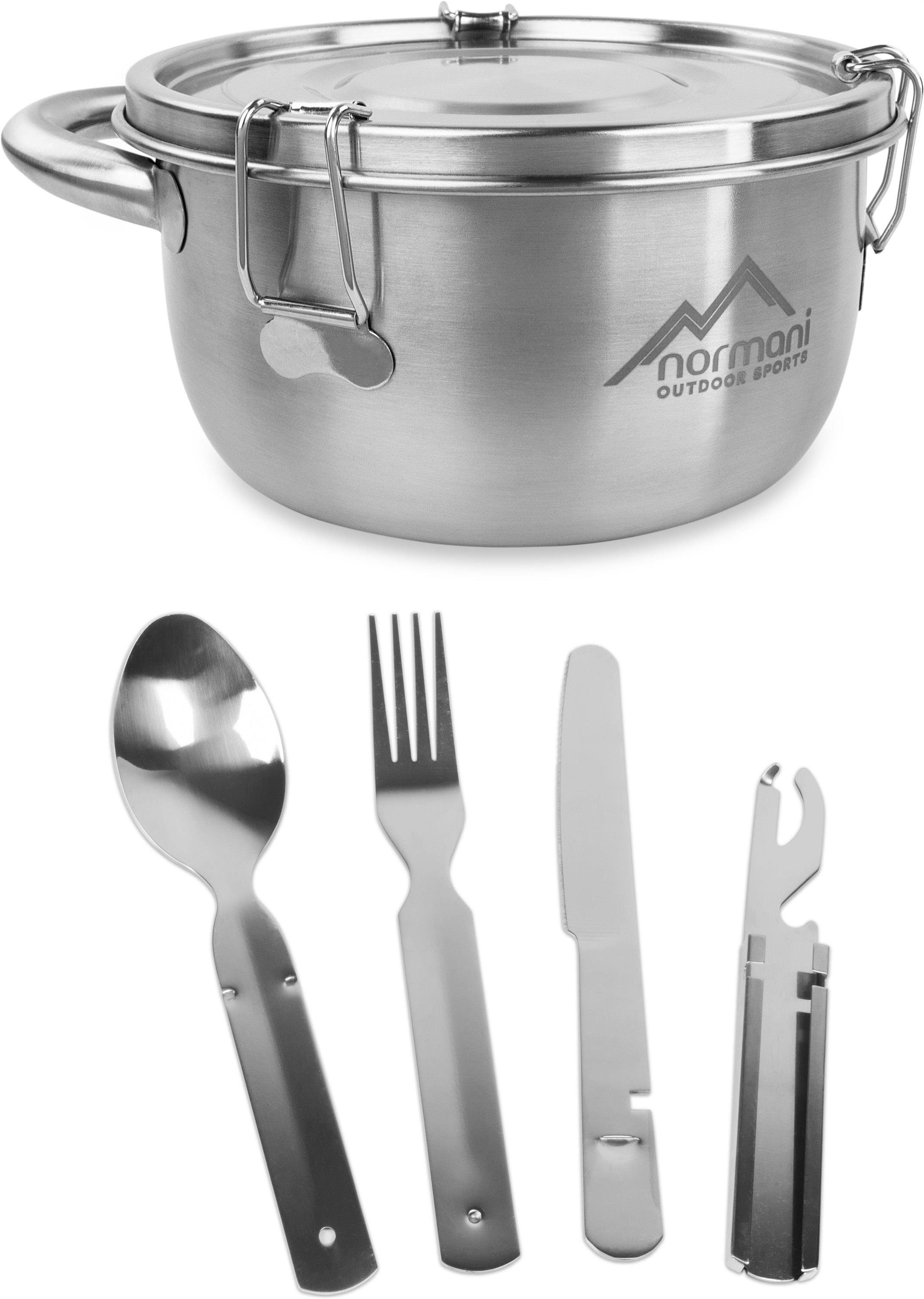 normani Geschirr-Set Camping Geschirrset Foodcontainer und