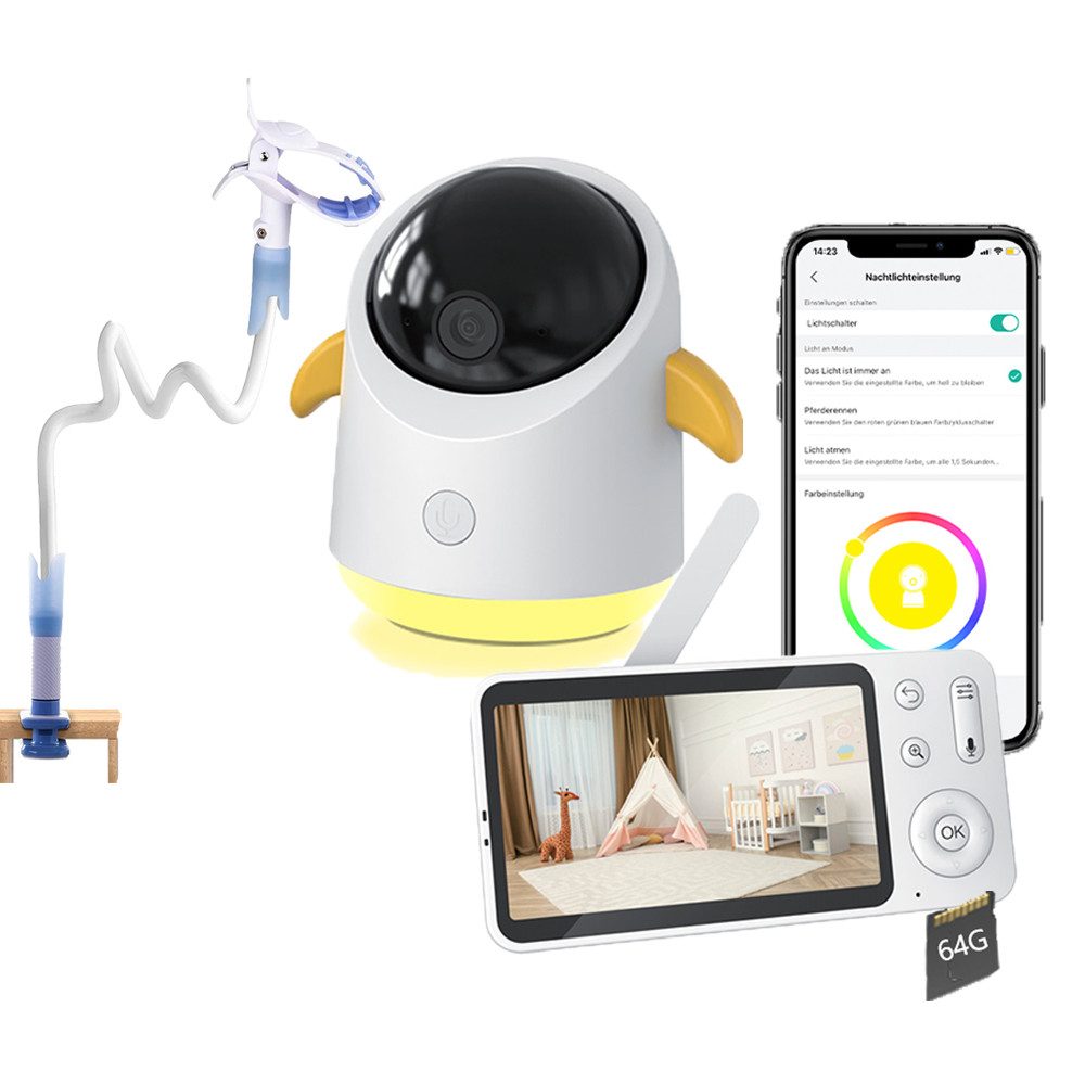 Boifun Babyphone 5' Babyphone mit Kamera