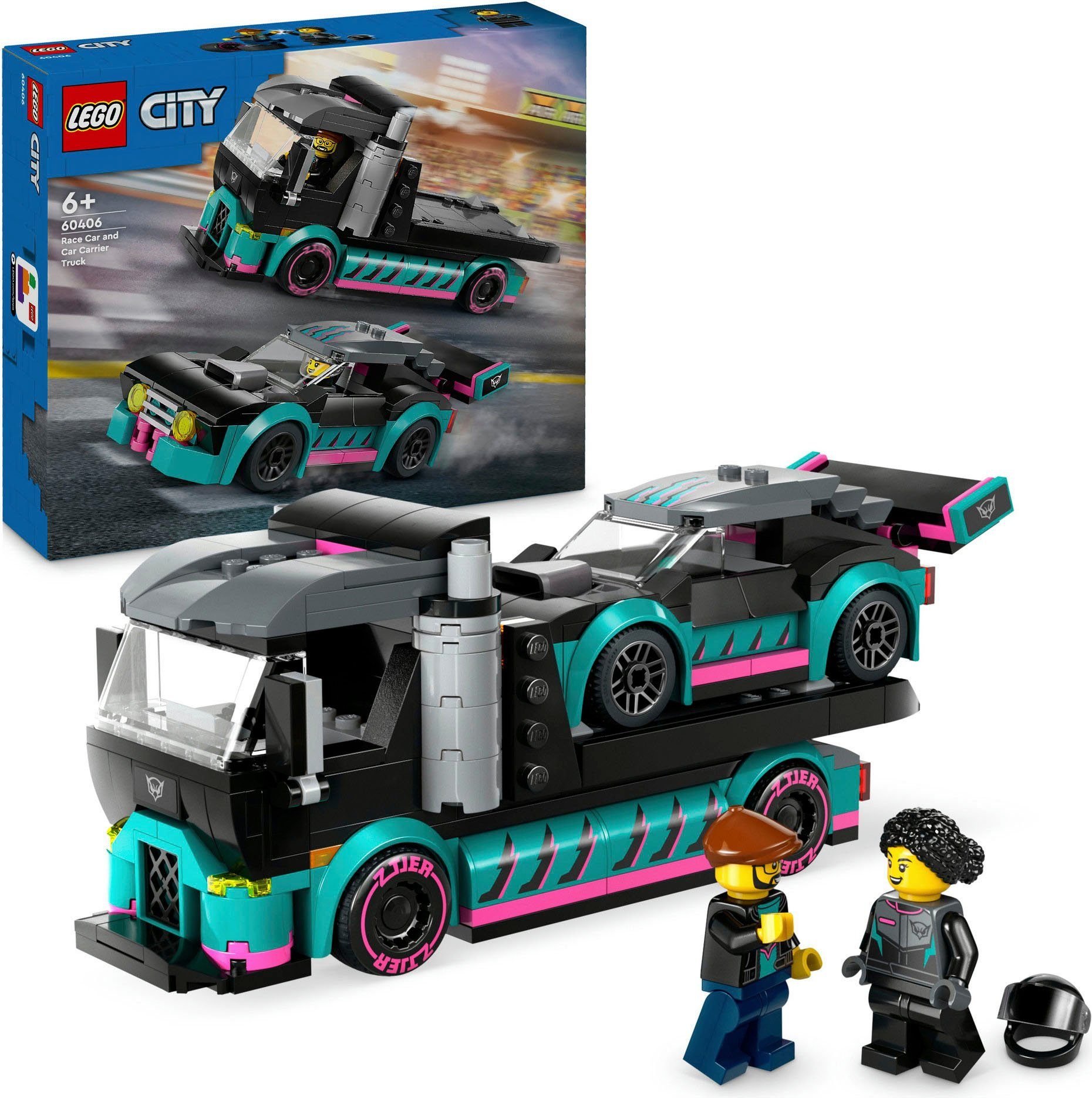 LEGO® Autotransporter mit Rennwagen (60406), LEGO