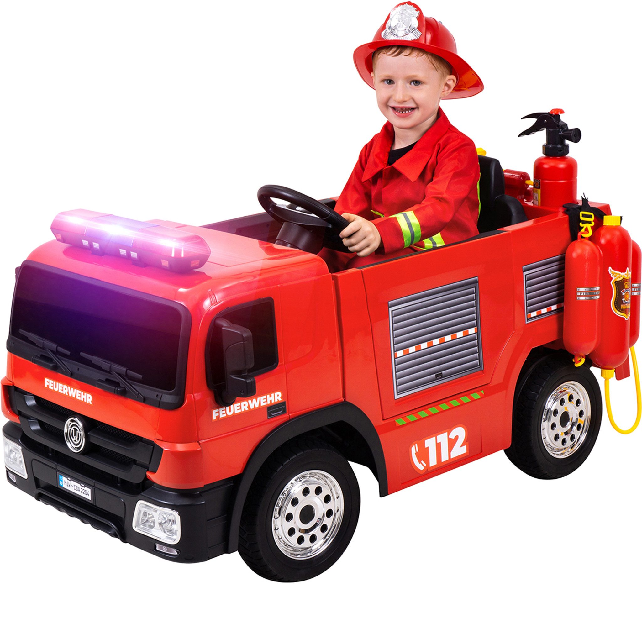 Actionbikes Motors Elektro-Kinderauto Kinder Auto Feuerwehr