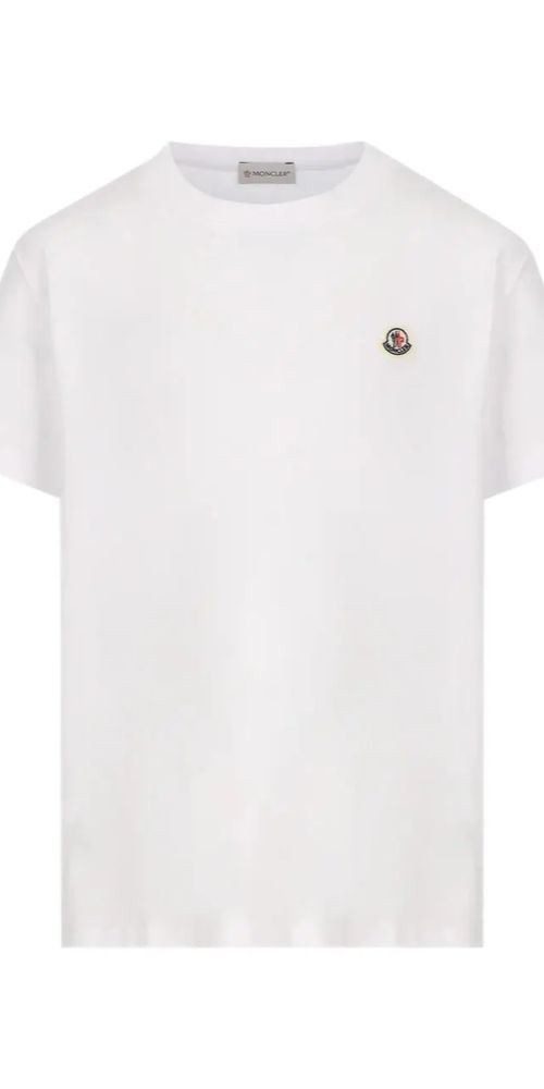 MONCLER Print-Shirt Moncler T-Shirt Weiß mit