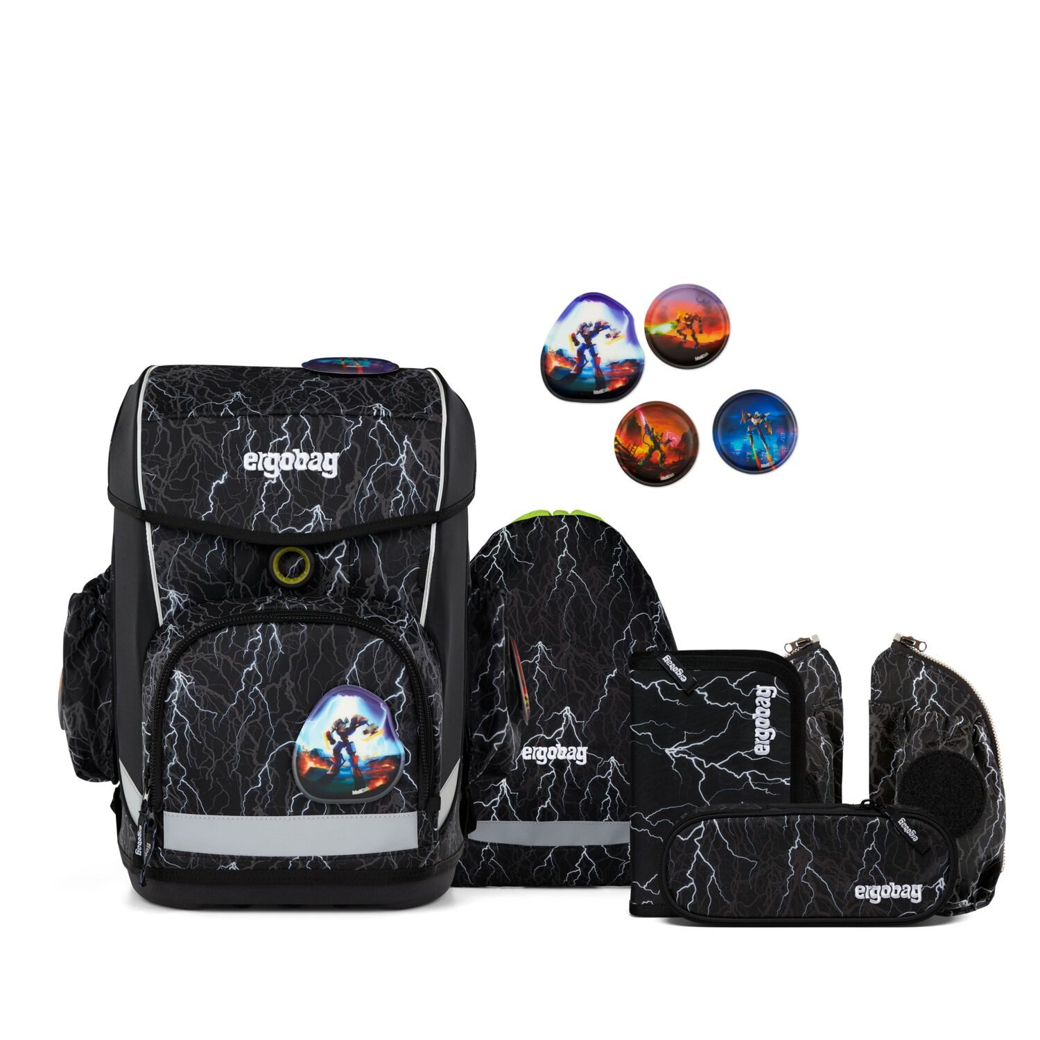 ergobag Schulranzen Schulranzen-Set CUBO LIGHT Super