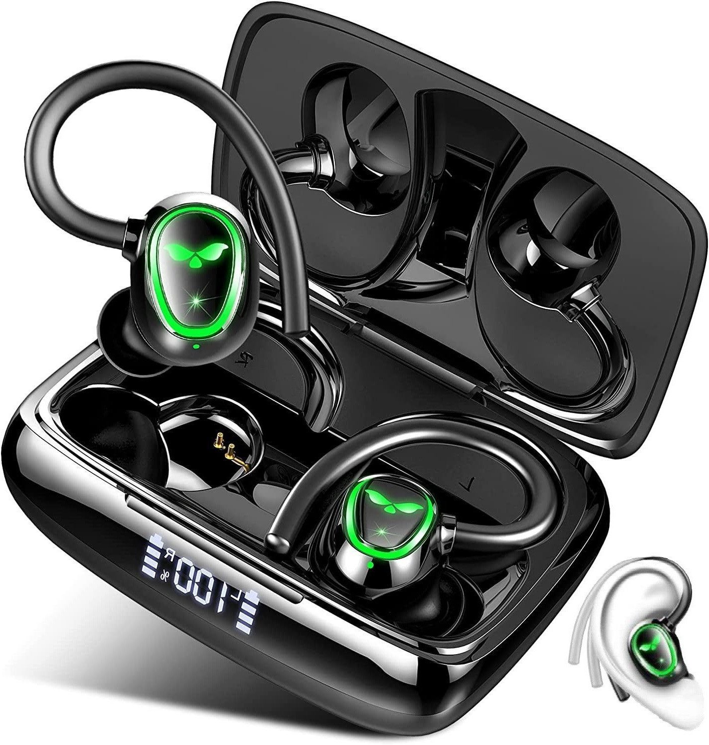 Novzep In-Ear-Kopfhörer,BT Kopfhörer mit Mic,SportKopfhörer,48H,IPX5 wireless