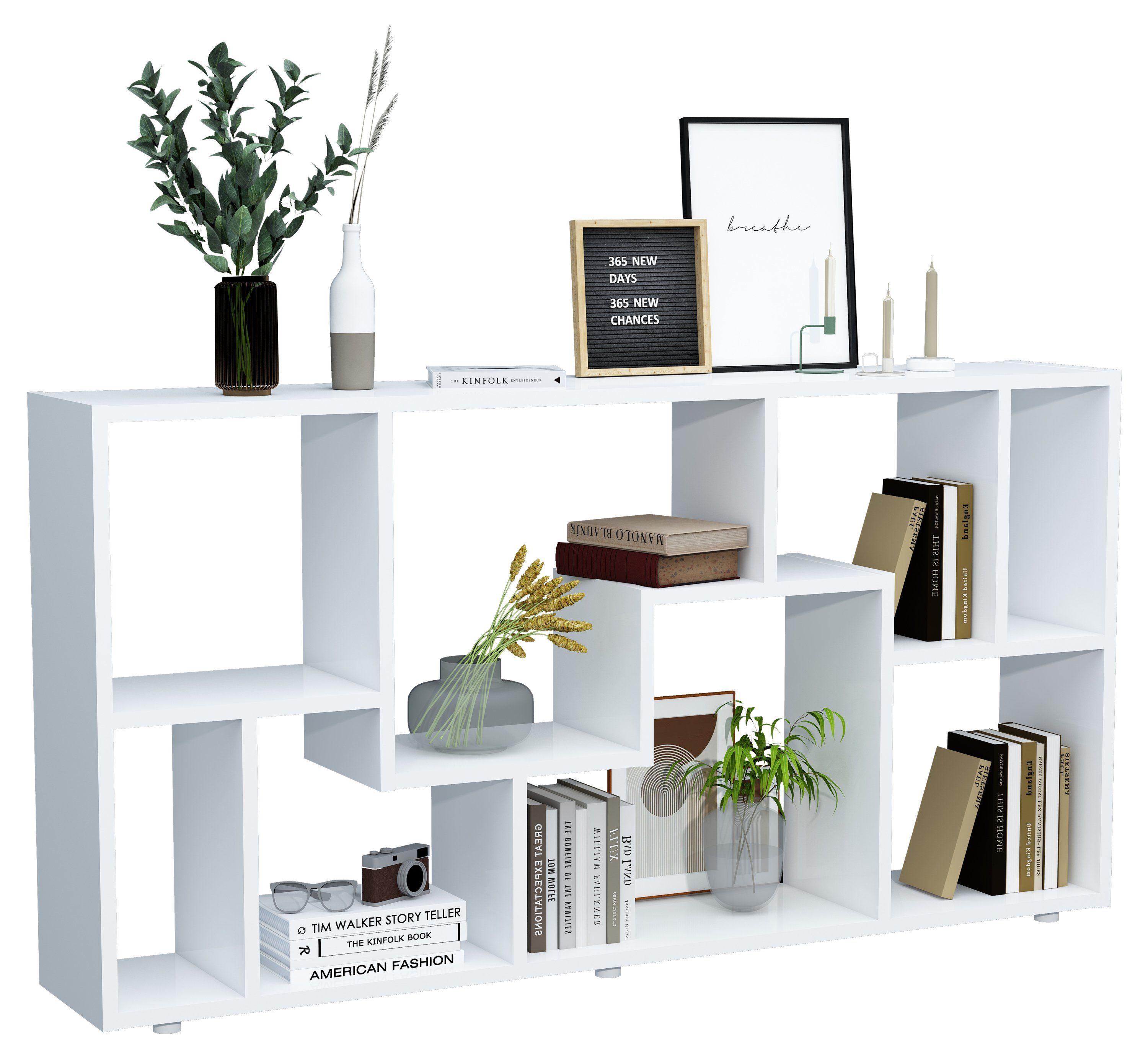 VCM Standregal Holz Stand Regal Raumteiler