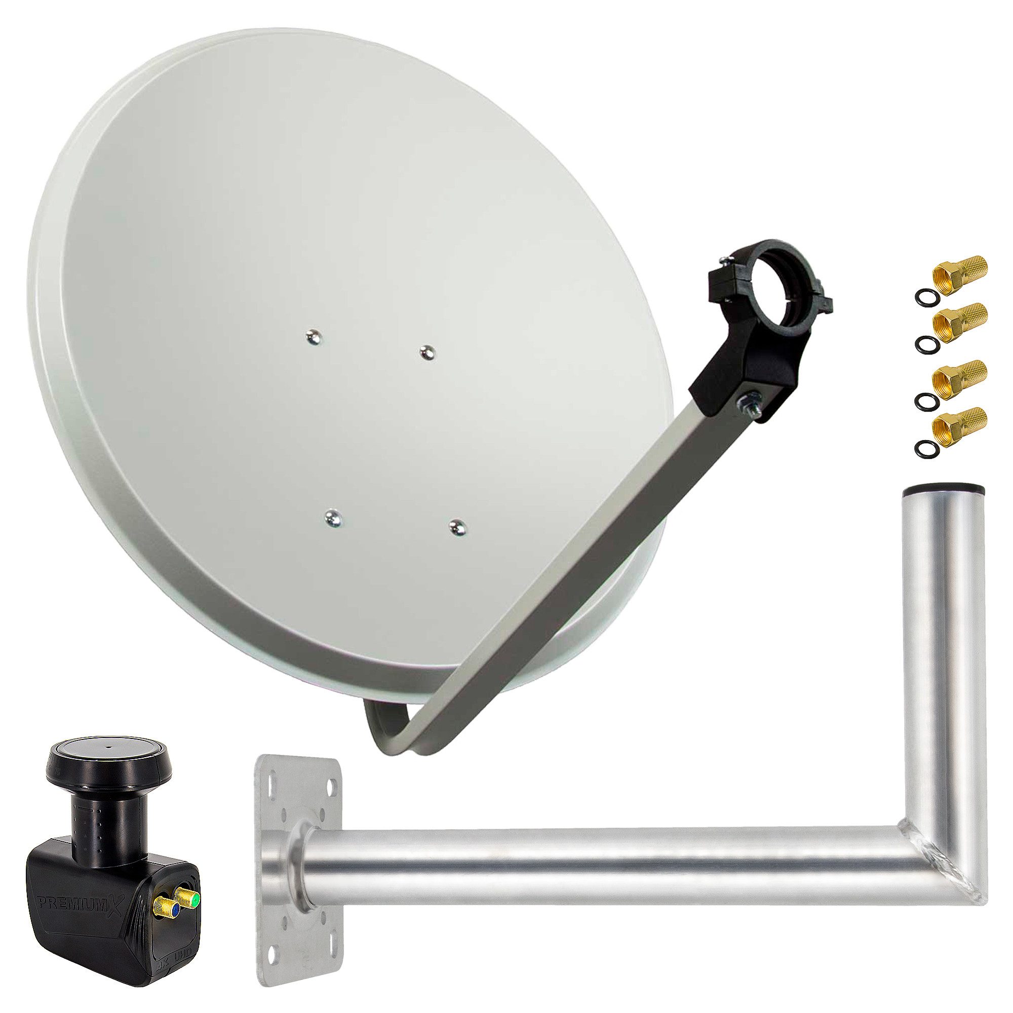 PremiumX SAT Anlage 80cm Antenne Twin