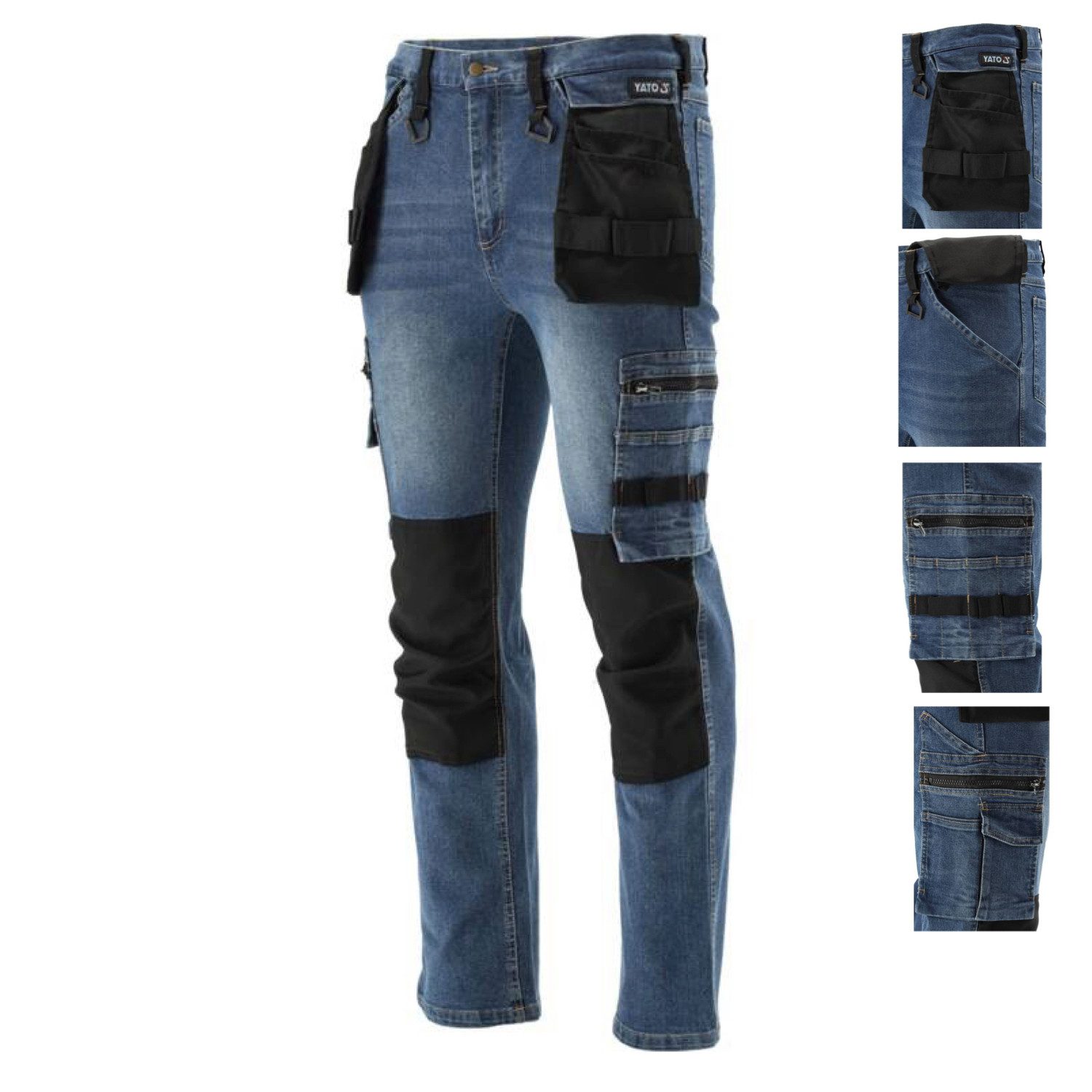 TRIZERATOP Arbeitshose Arbeitshose, Strech Jeans, marine/schwarz