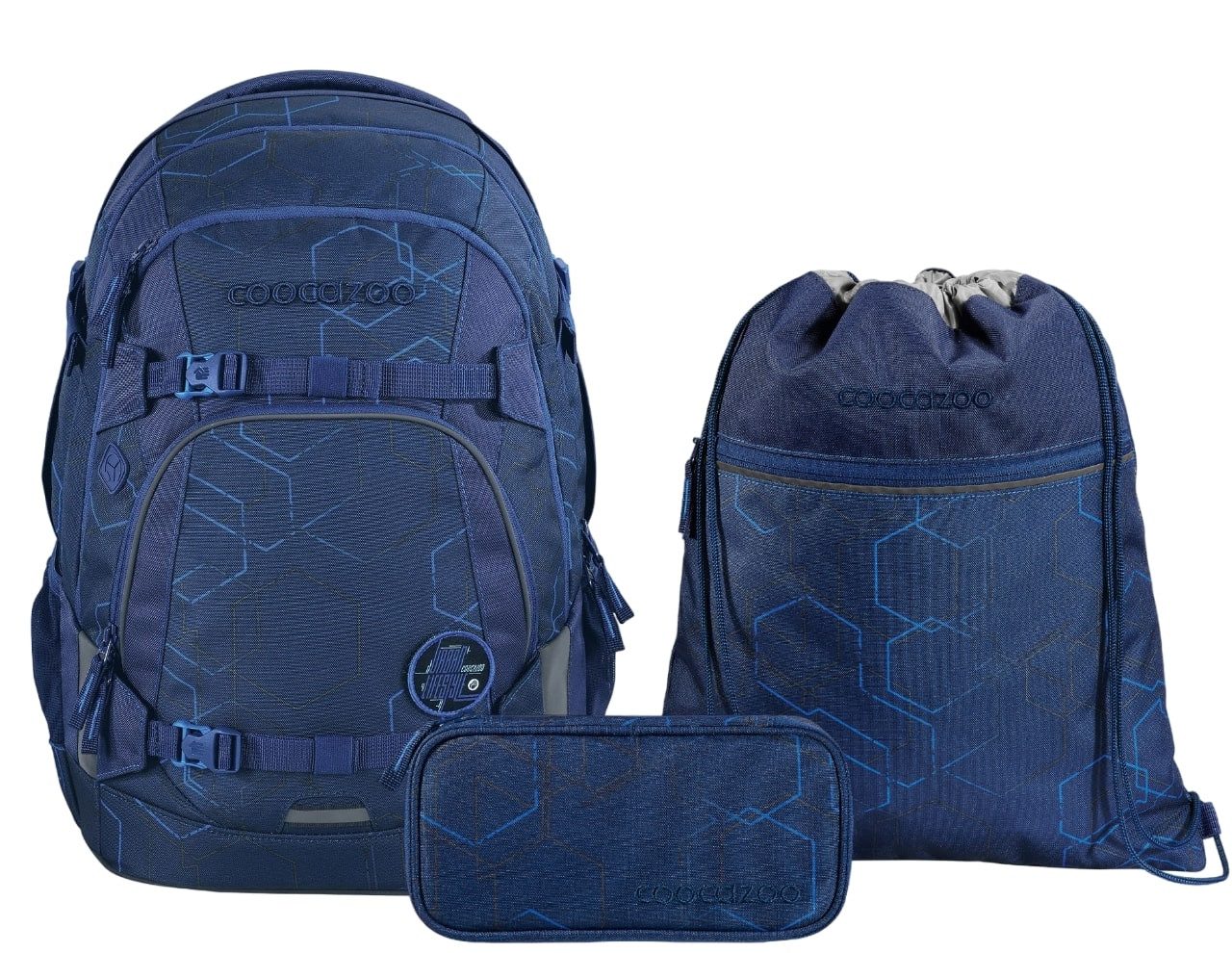 coocazoo Schulranzen Schulrucksack-Set MATE Blue Motion