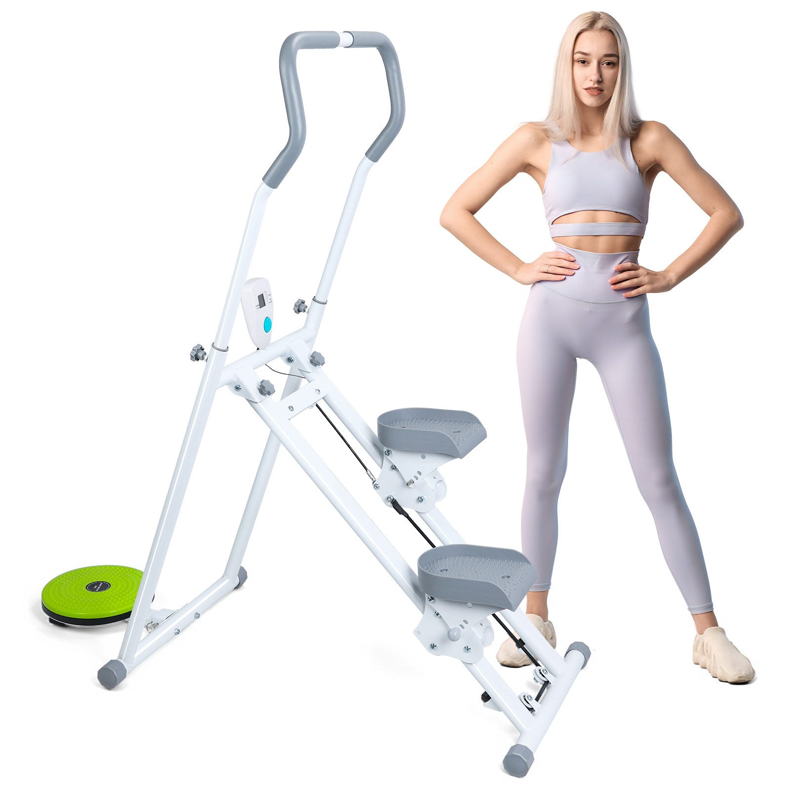 Rutaqian Stepper Tragbarer Crosstrainer Stepper, klappbar