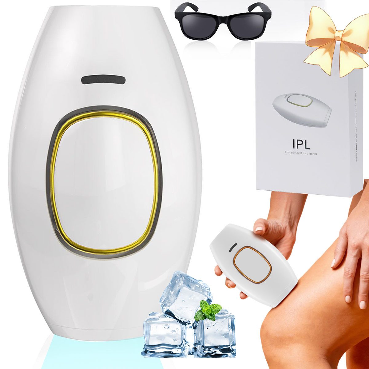 oyajia IPL-Haarentferner IPL Laser Haarentfernungsgerät Eiskühlung