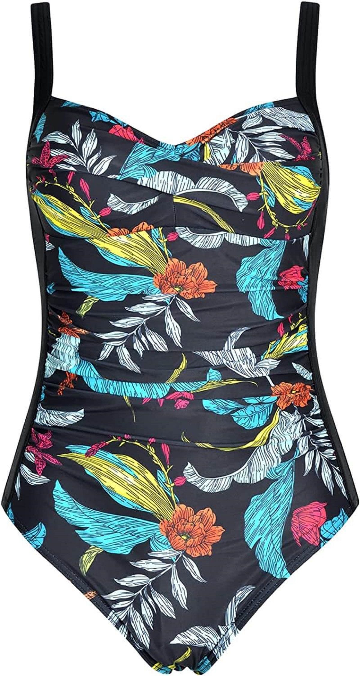 COFI 1453 Badeanzug Blumenmuster-Badeanzug für Damen