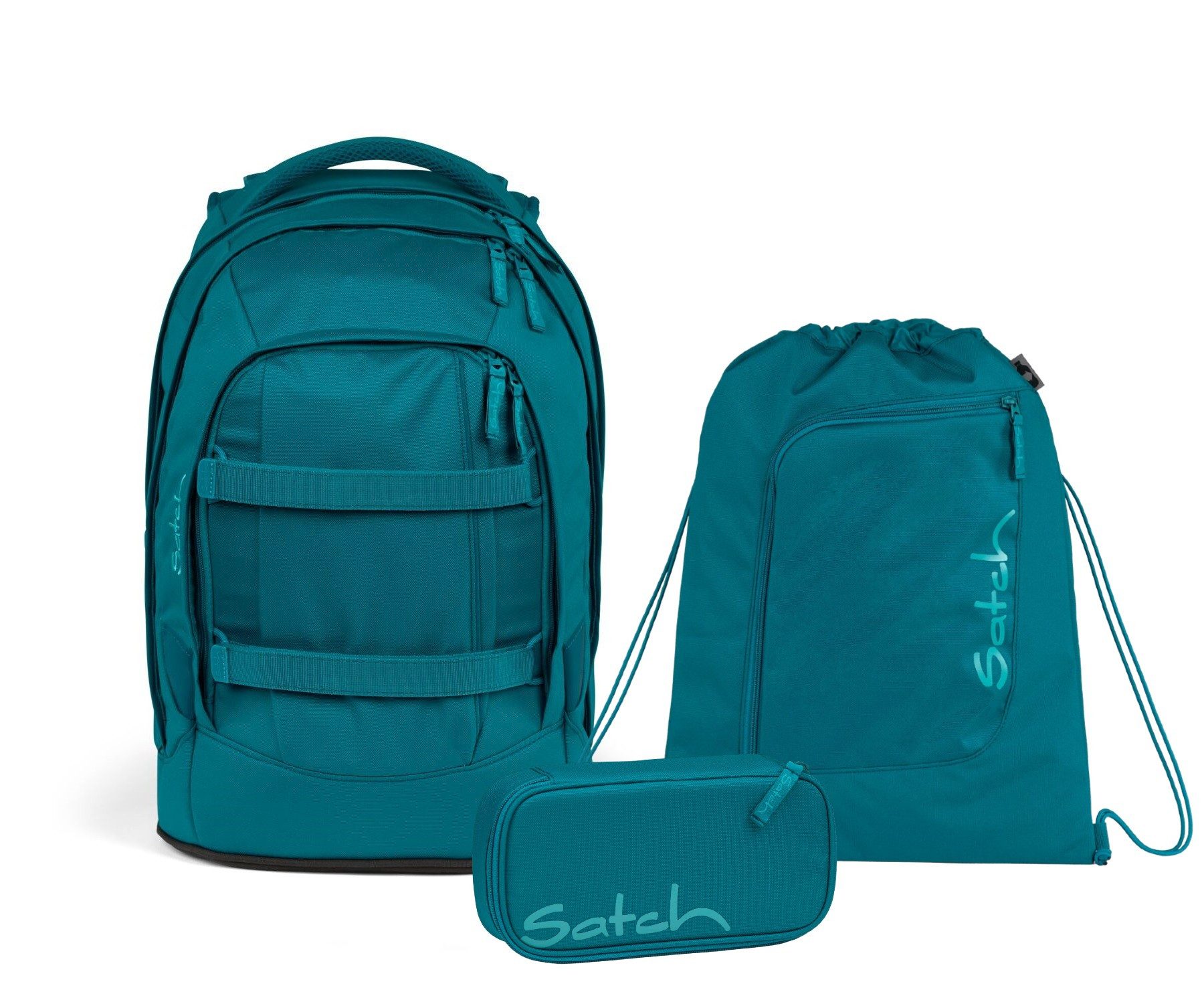 Satch Schulranzen Schulrucksack-Set PACK Deep Petrol