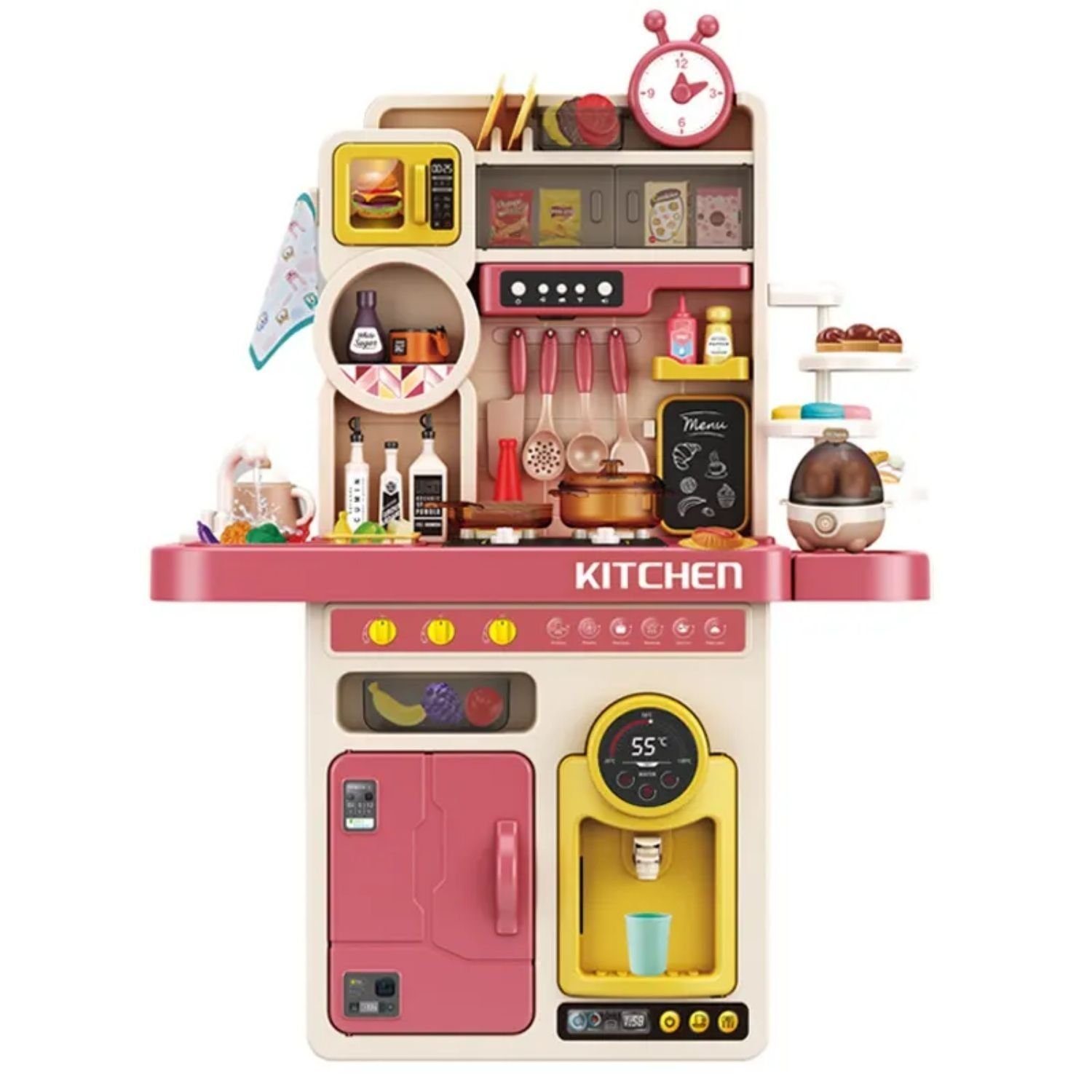 Coemo Spielküche TONY Kunststoff, Rosa Kinderküche