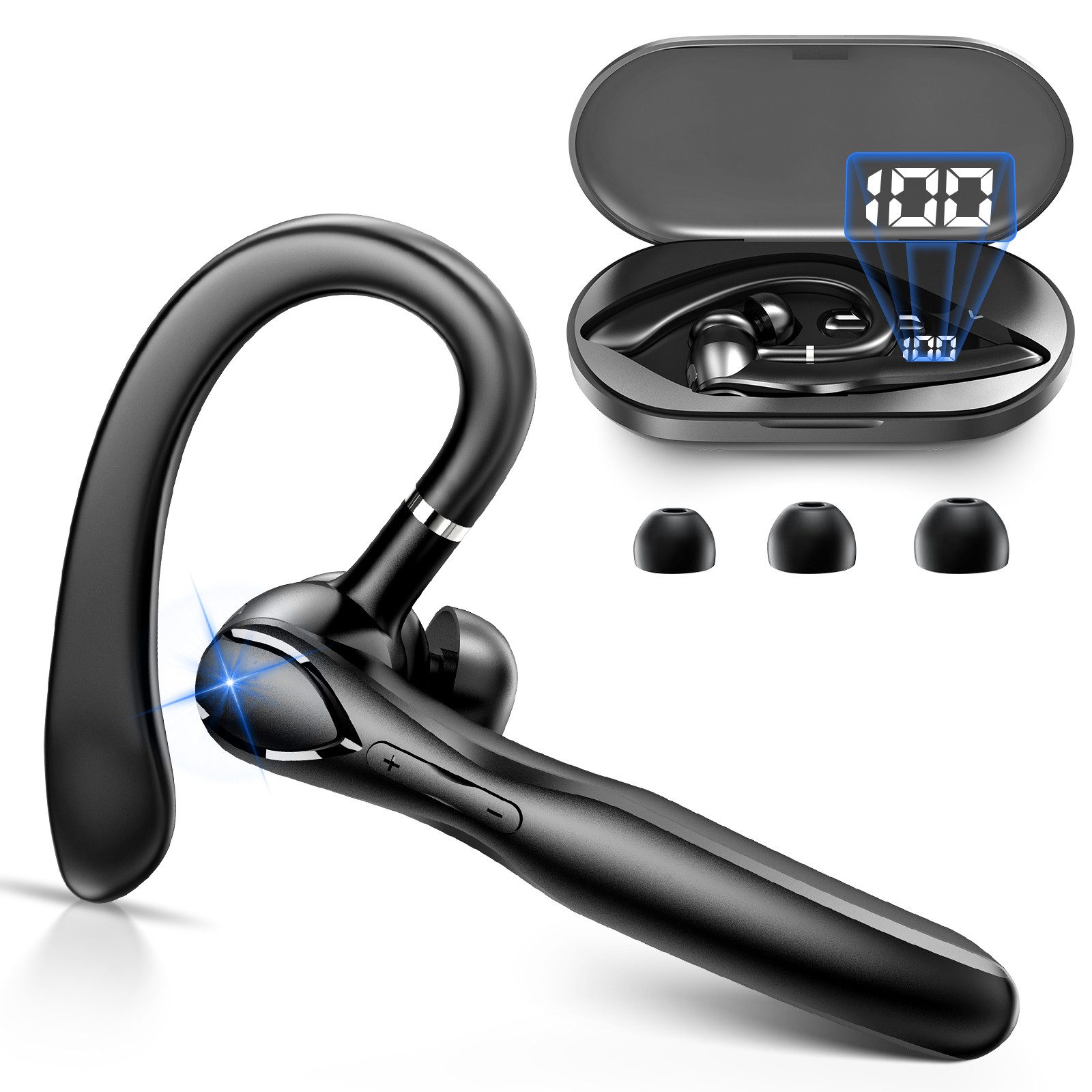 Yuede Headset Bluetooth, Bluetooth Kopfhörer, Headset