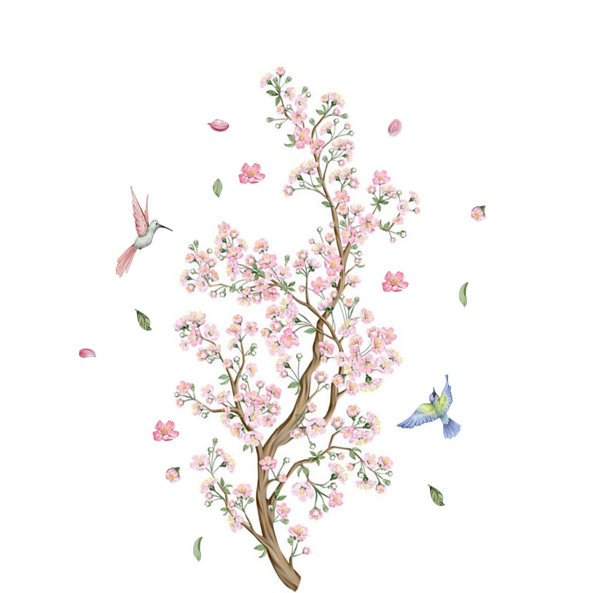 Coonoor Wandtattoo Pink Floral Wandtattoo, Pfirsichbaum